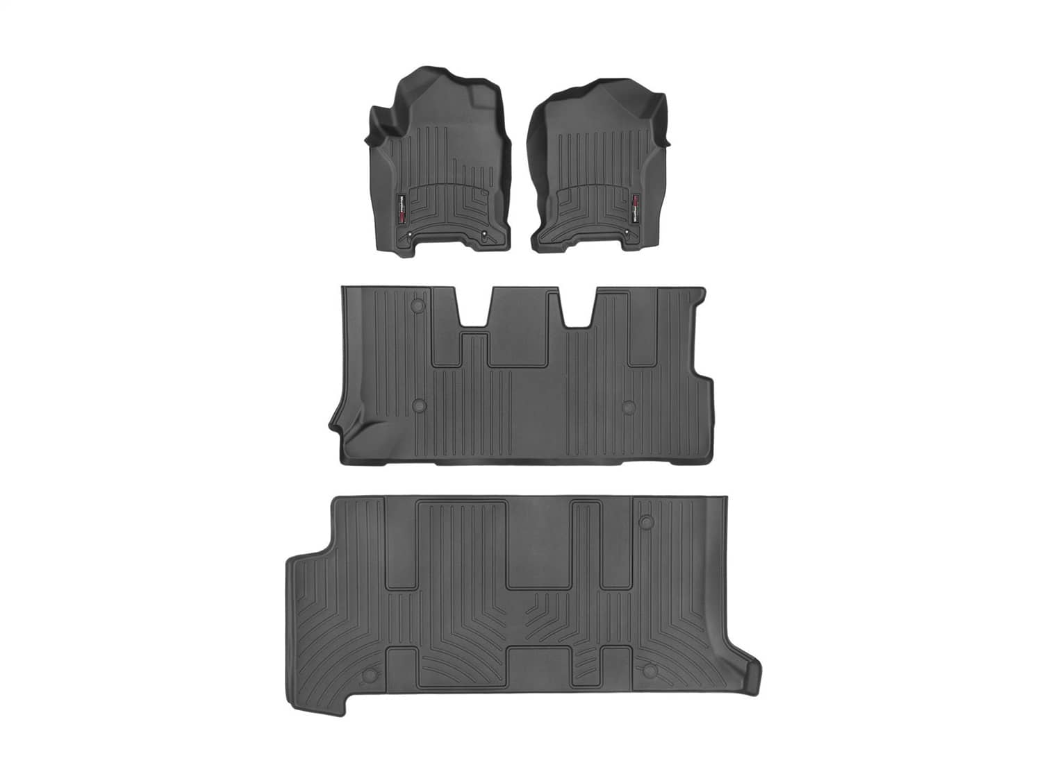 Weathertech - 441117-1-2-3V - Front Rear and Third Row - Floor Mat Set