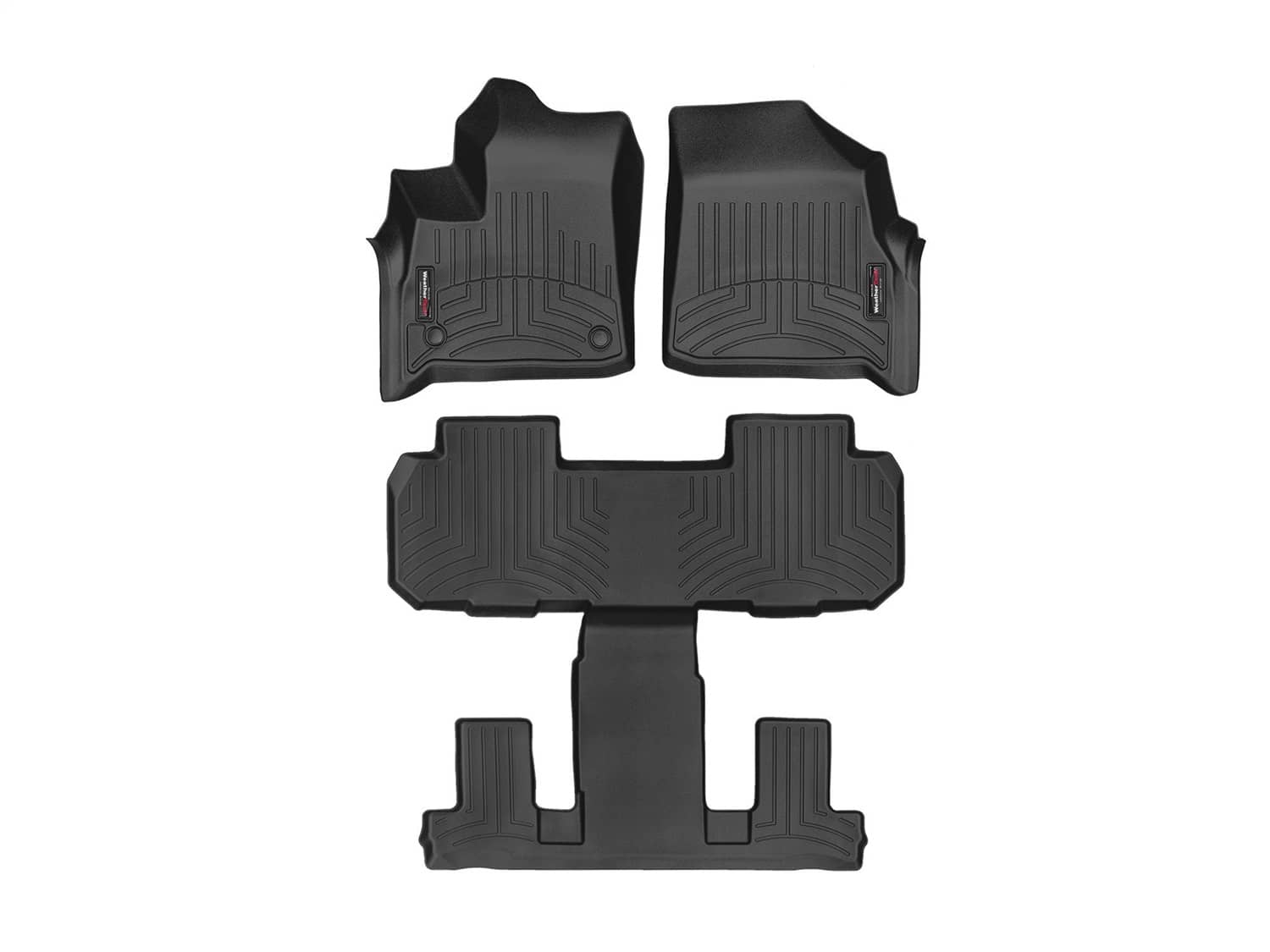 Weathertech - 4412691-4412282 - Front Rear and Third Row - Floor Mat Set