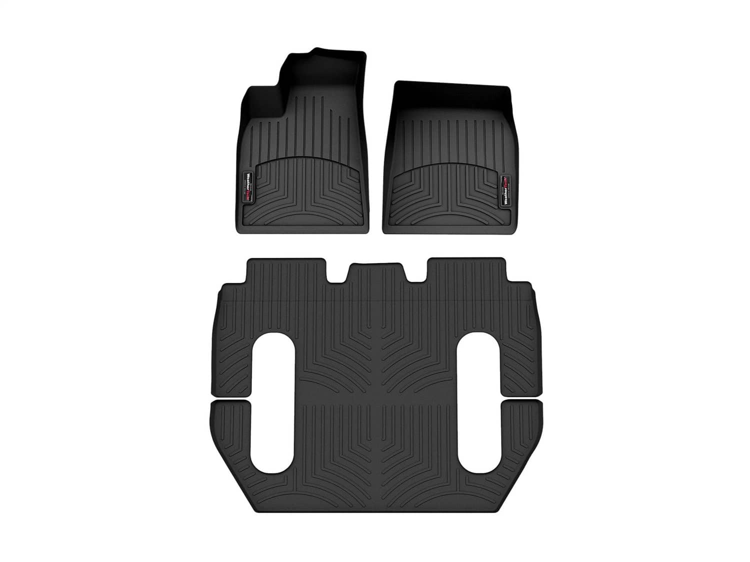Weathertech - 441682-1-2 - Front Rear and Third Row - Floor Mat Set