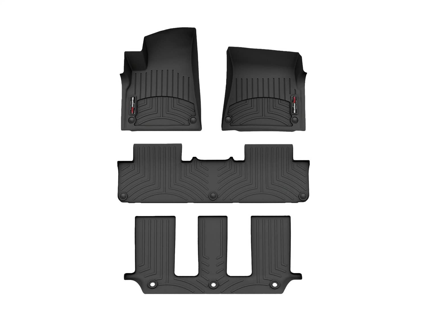 Weathertech - 4417341-441777-2-3 - Front Rear and Third Row - Floor Mat Set