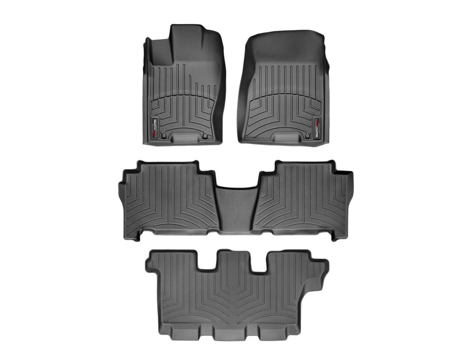 Weathertech - 44182-1-2-3 - Front Rear and Third Row - Floor Mat Set
