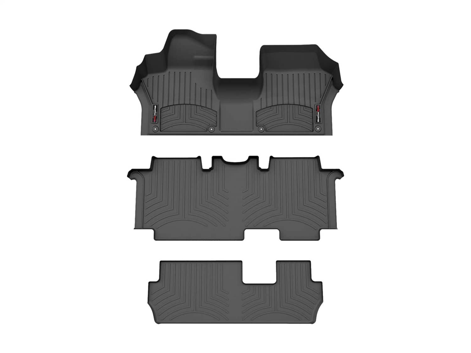 Weathertech - 441824-1-2-3 - Front Rear and Third Row - Floor Mat Set