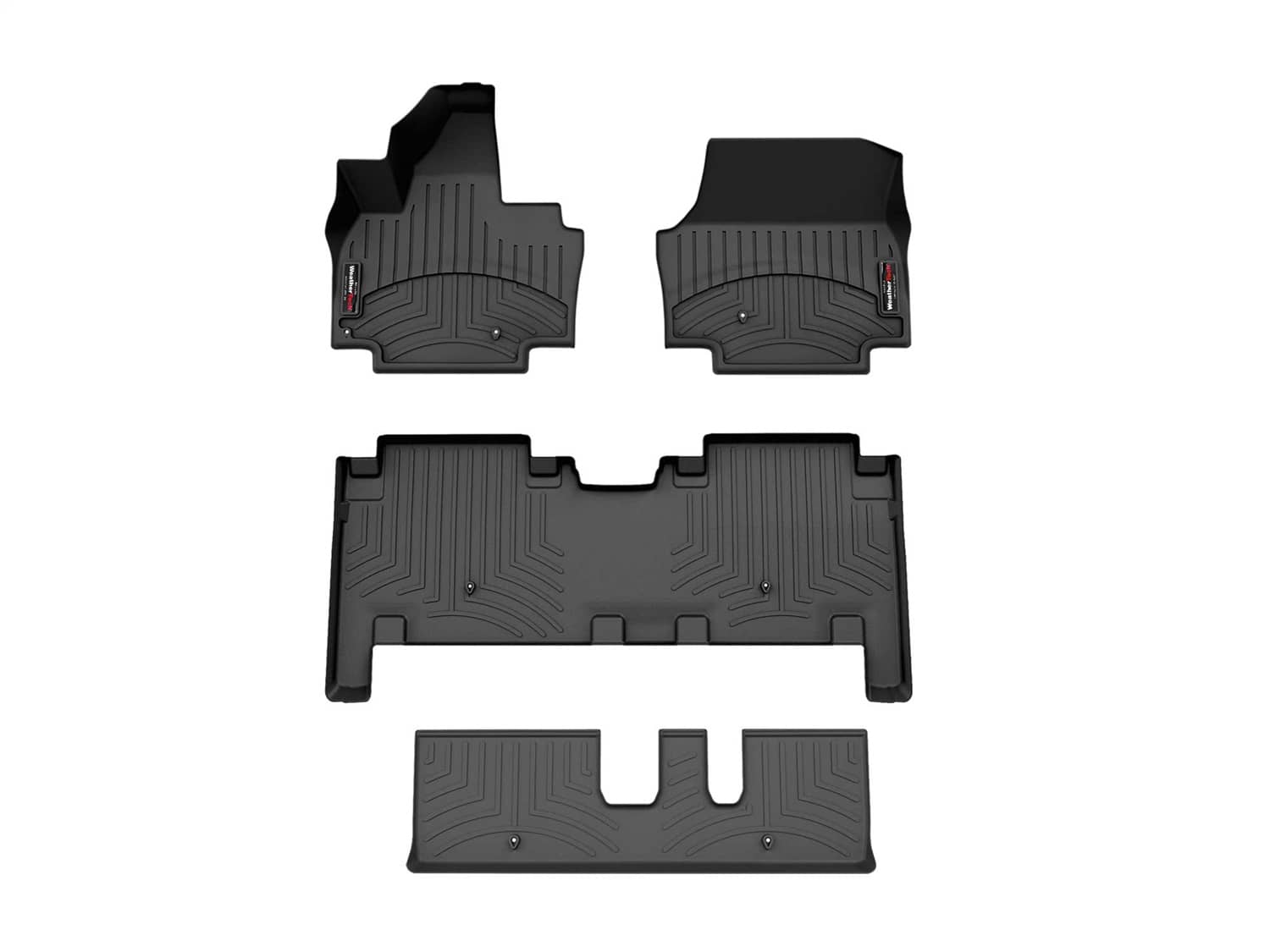 Weathertech - 441860-1-3-4 - Front Rear and Third Row - Floor Mat Set