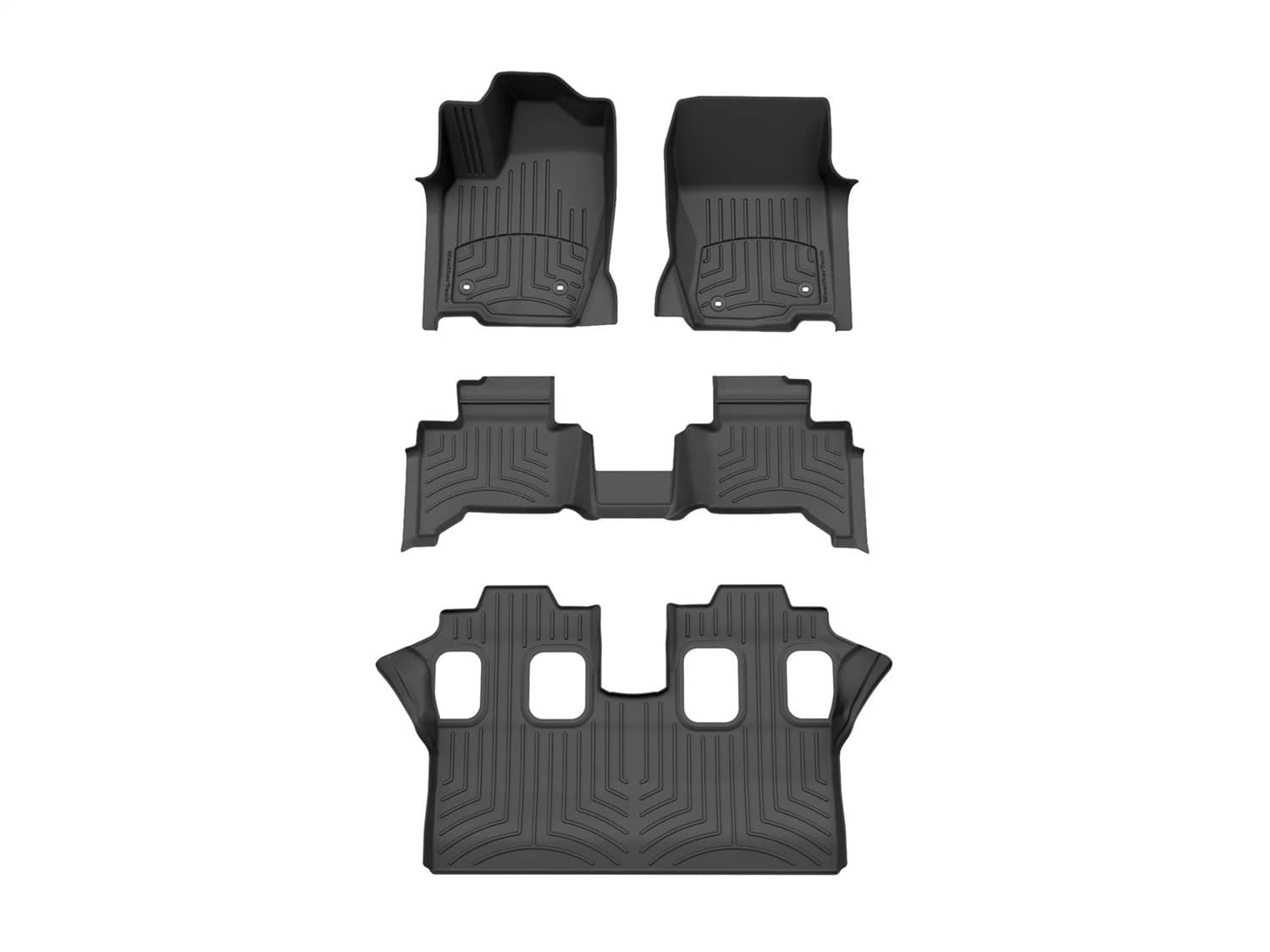Weathertech - 441874-1-2-4IM - Front Rear and Third Row - Floor Mat Set