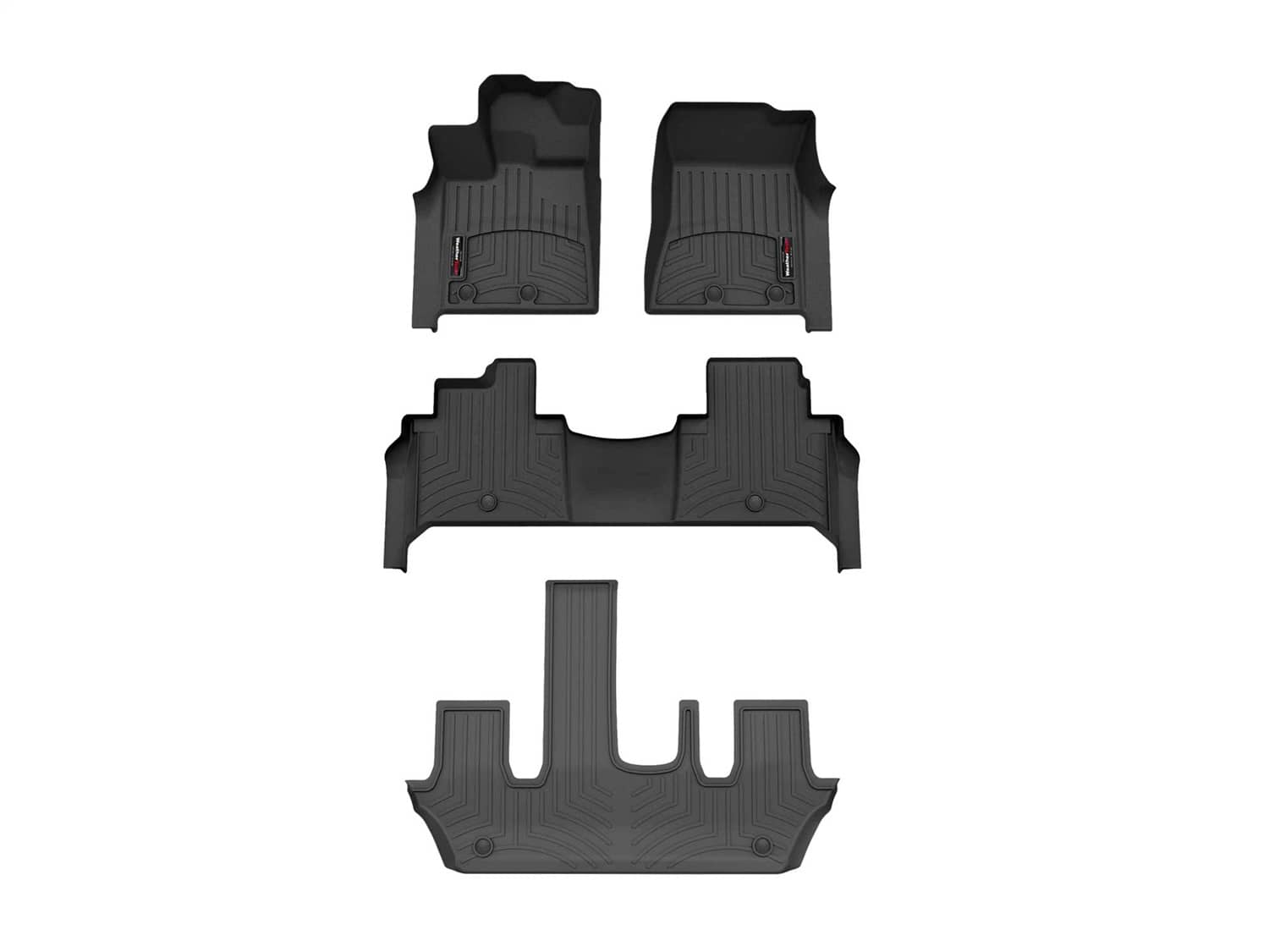 Weathertech - 441905-1-2-3 - Front Rear and Third Row - Floor Mat Set