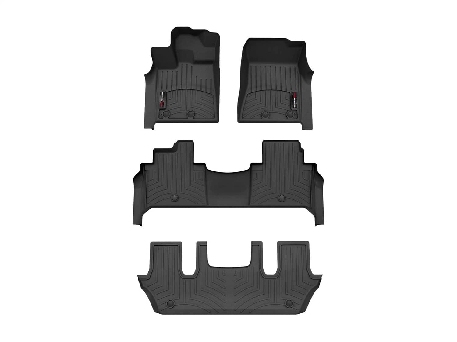 Weathertech - 441905-1-2-4 - Front Rear and Third Row - Floor Mat Set