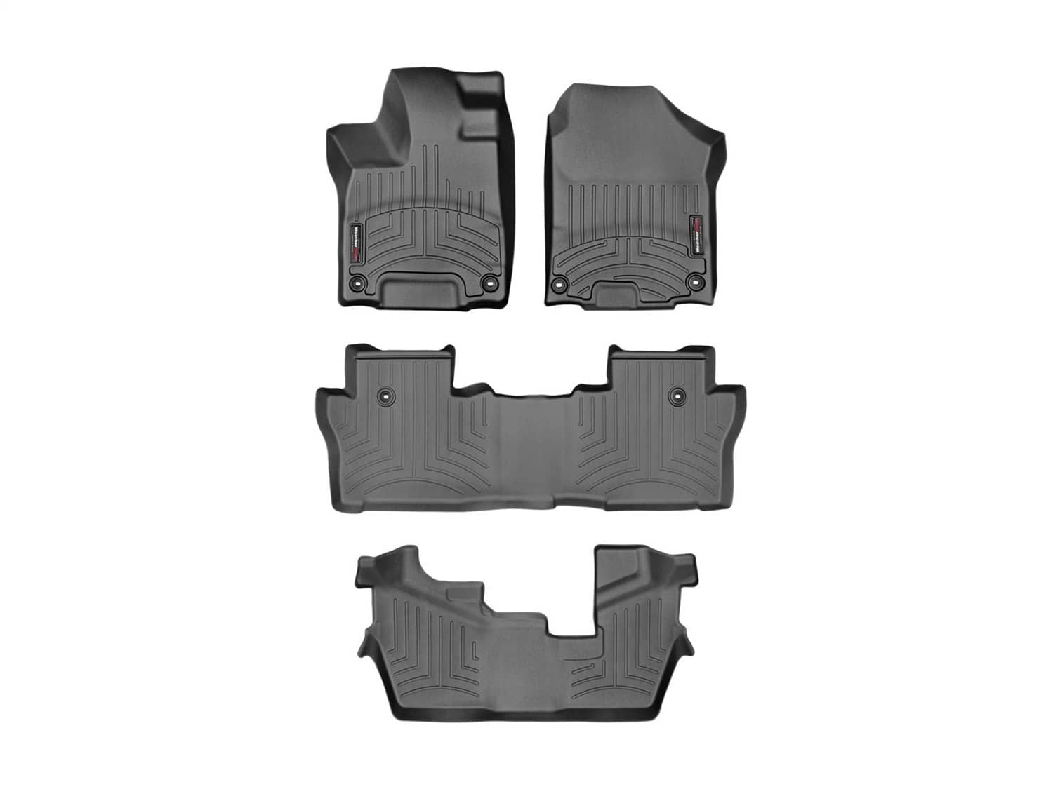 Weathertech - 44839-1-2-3 - Front Rear and Third Row - Floor Mat Set