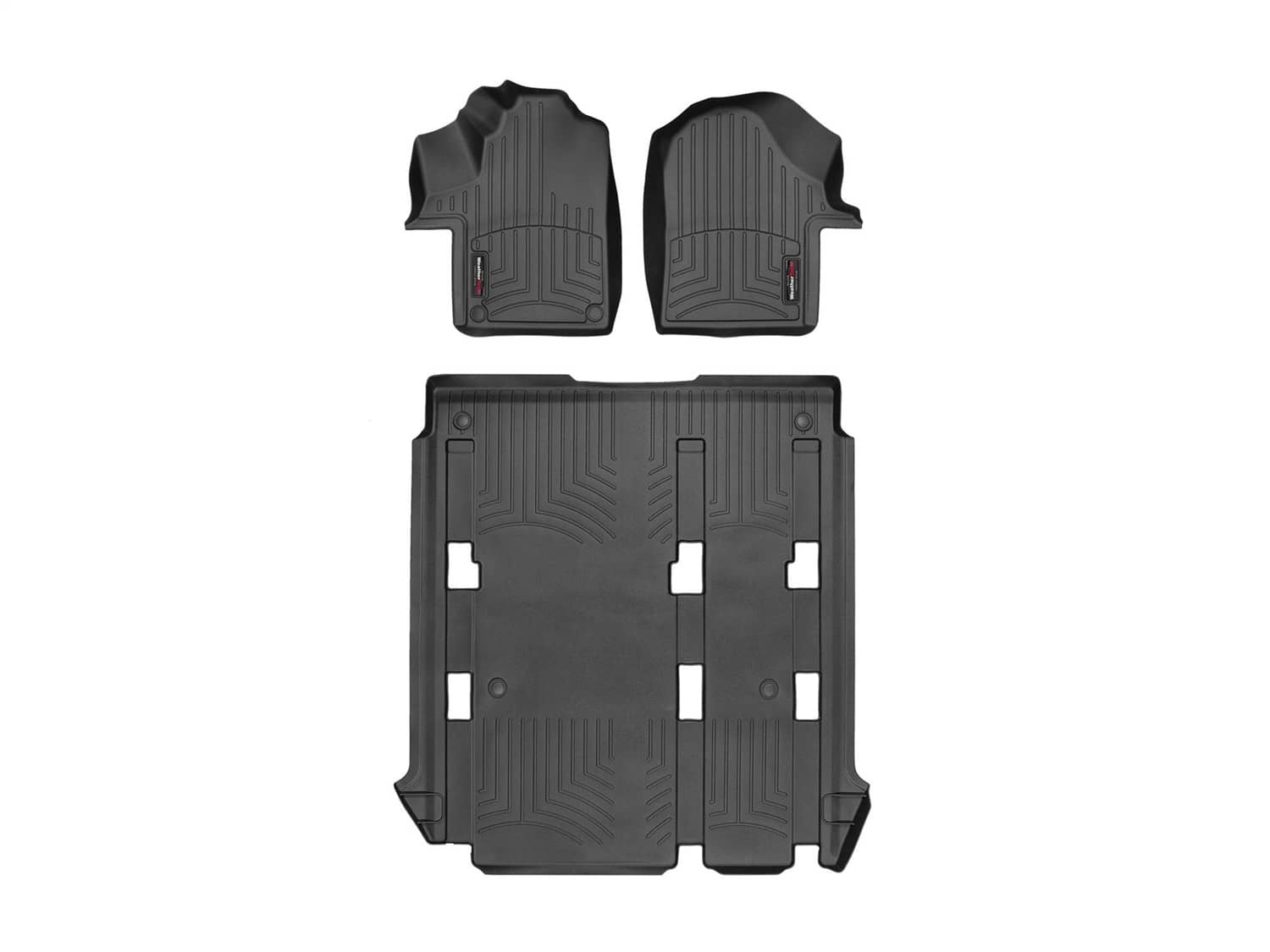 Weathertech - 448731-448732V - Front Rear and Third Row - Floor Mat Set