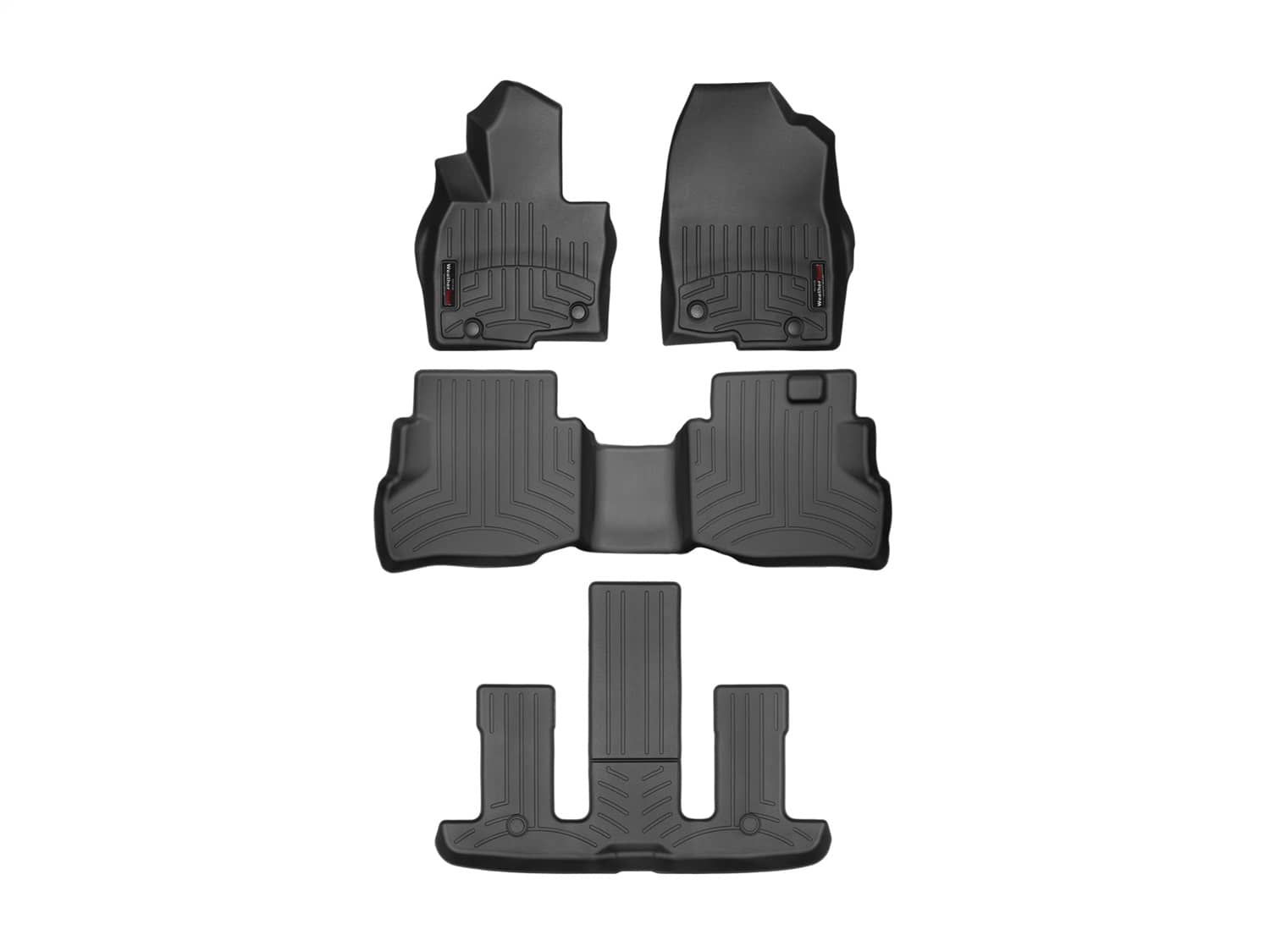 Weathertech - 44972-1-2-5 - Front Rear and Third Row - Floor Mat Set