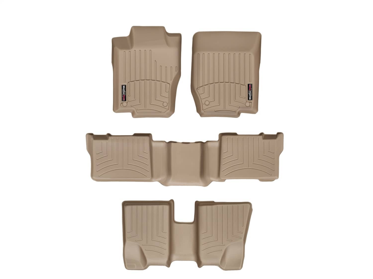 Weathertech - 45016-1-2-3 - Front Rear and Third Row - Floor Mat Set
