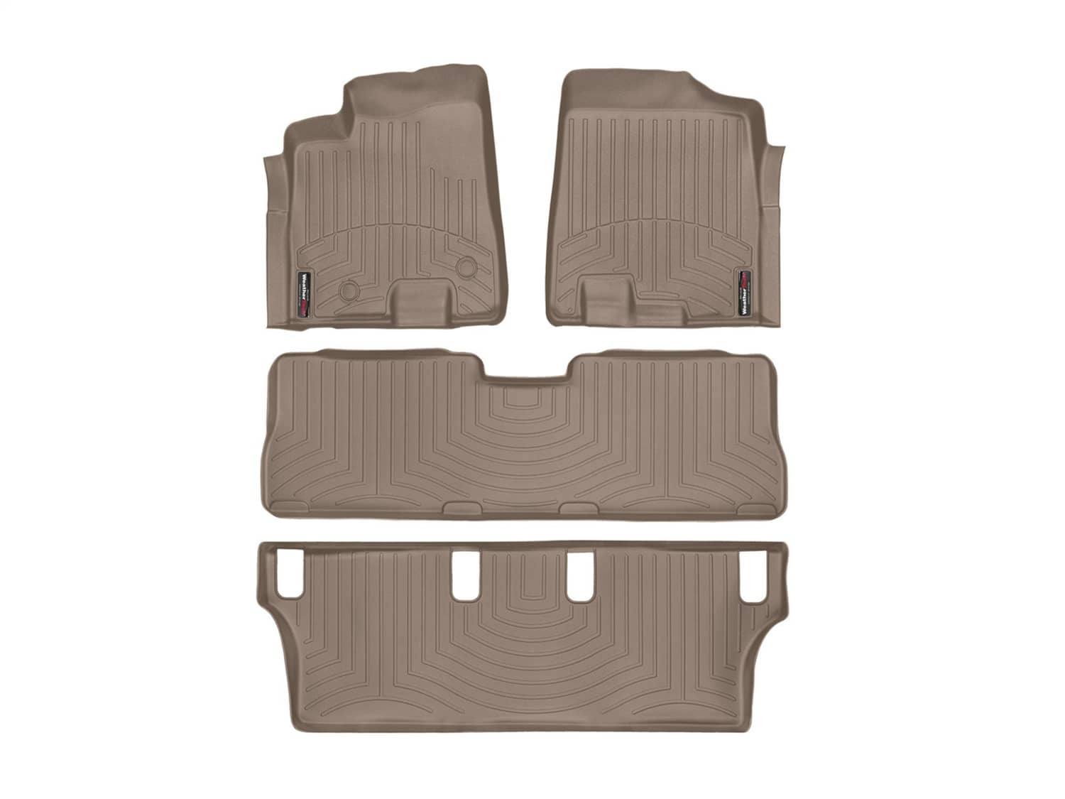 Weathertech - 45091-1-2-3 - Front Rear and Third Row - Floor Mat Set