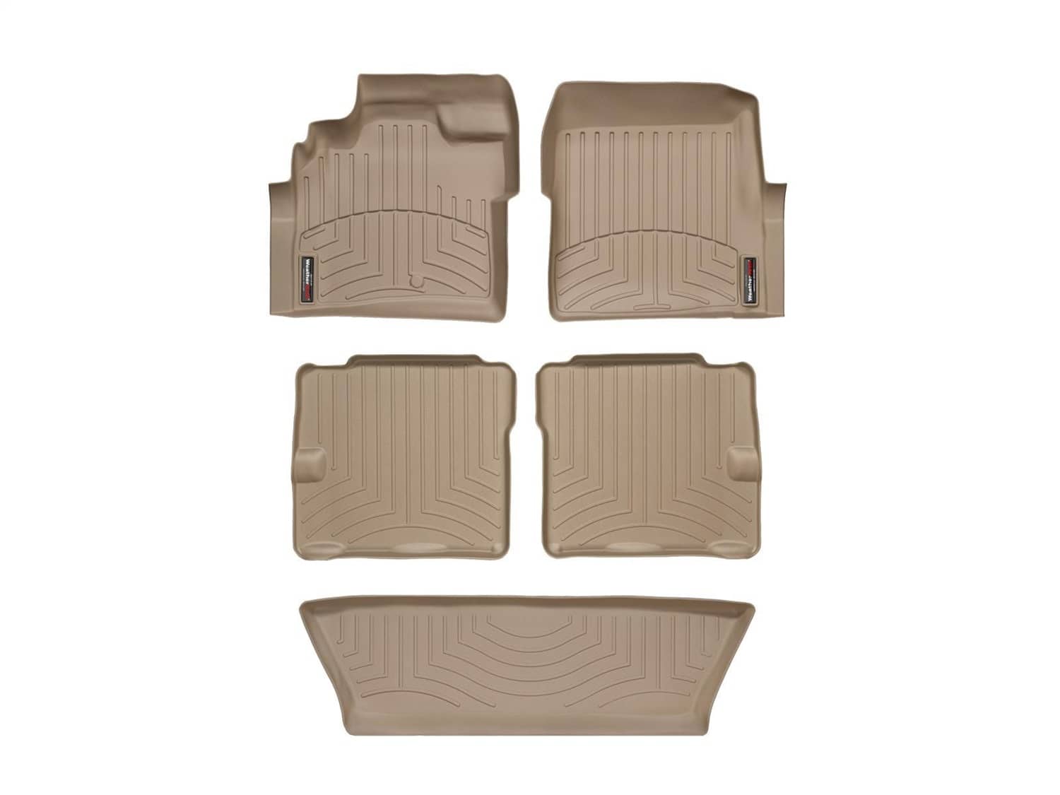 Weathertech - 45094-1-2-3 - Front Rear and Third Row - Floor Mat Set