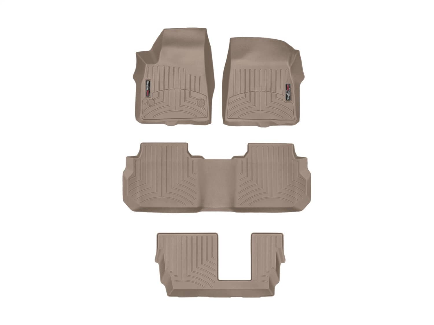 Weathertech - 4515741-451080-2-4 - Front Rear and Third Row - Floor Mat Set