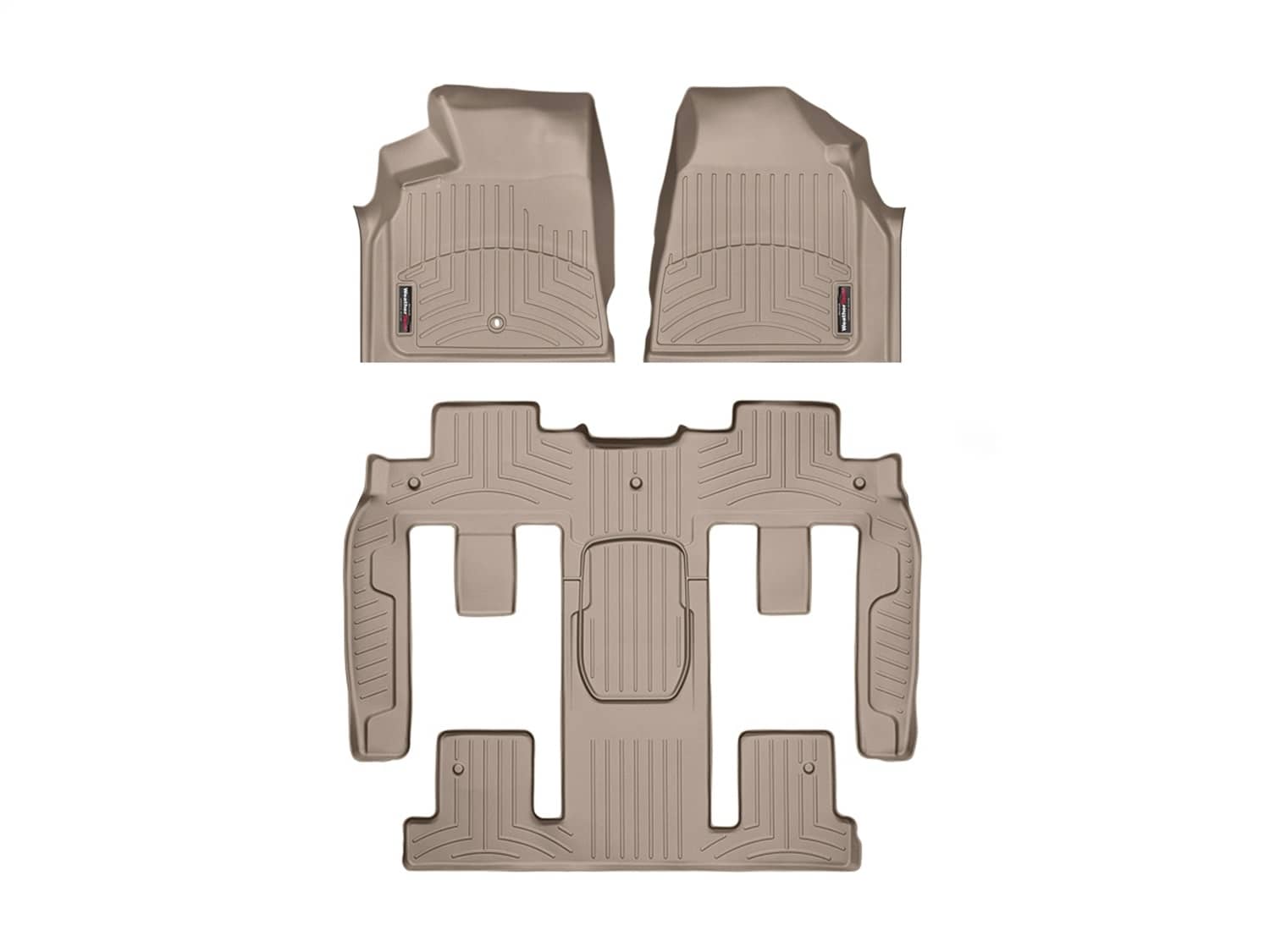 Weathertech - 452511-451114 - Front Rear and Third Row - Floor Mat Set