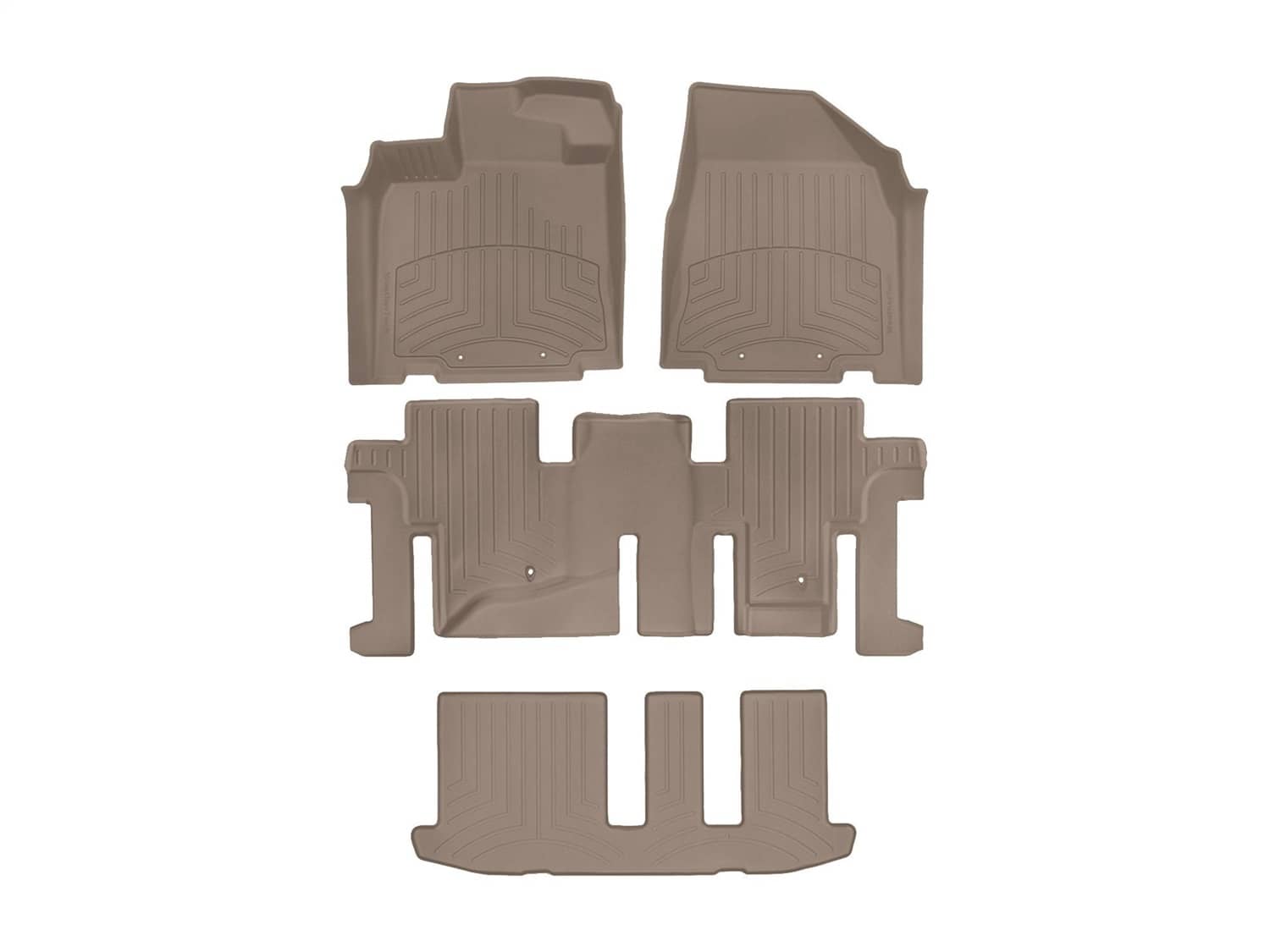 Weathertech - 45445-1-2-3IM - Front Rear and Third Row - Floor Mat Set