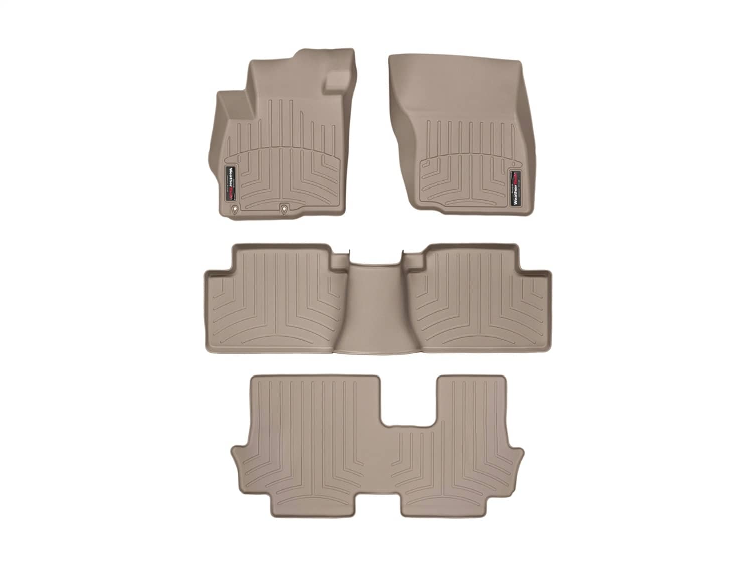 Weathertech - 456511-45162-2-4 - Front Rear and Third Row - Floor Mat Set