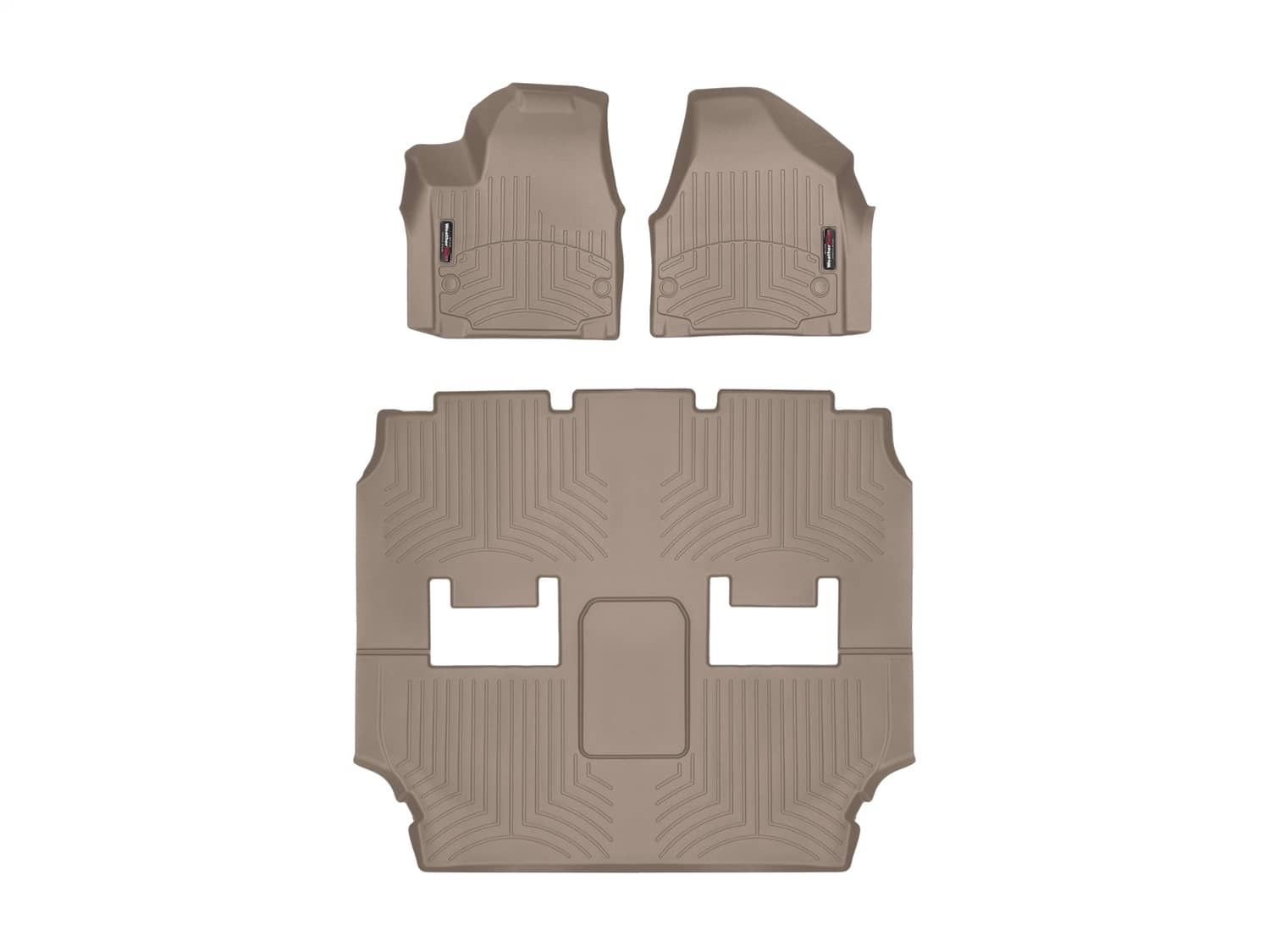 Weathertech - 45945-1-2 - Front Rear and Third Row - Floor Mat Set