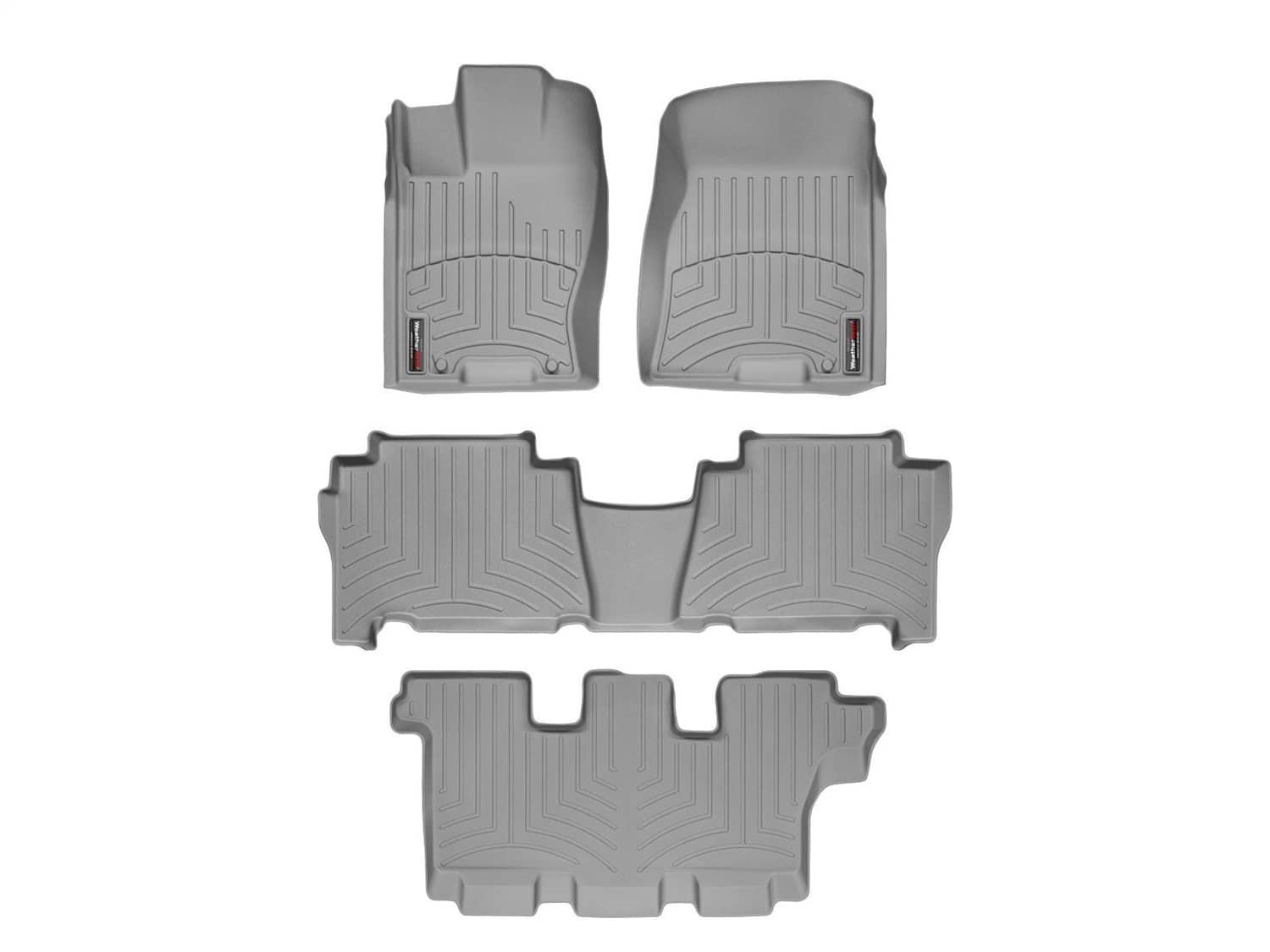 Weathertech - 46182-1-2-3 - Front Rear and Third Row - Floor Mat Set
