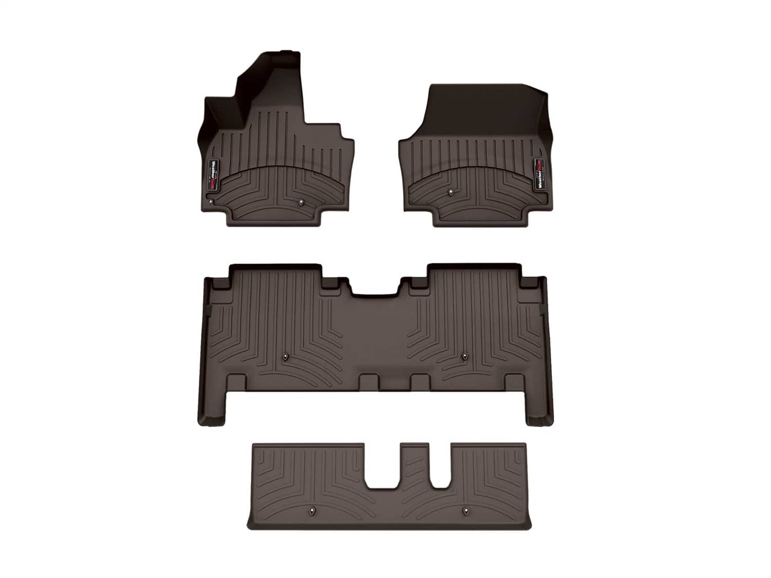 Weathertech - 471860-1-3-4 - Front Rear and Third Row - Floor Mat Set