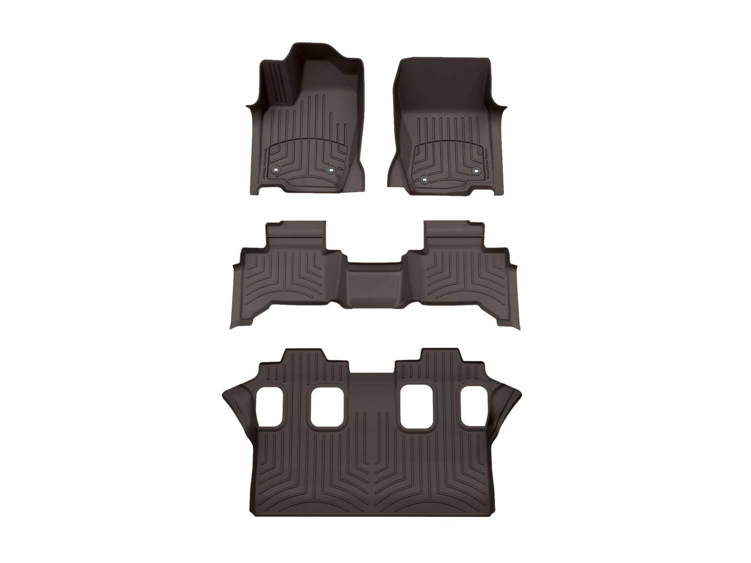 Weathertech - 471874-1-3-5IM - Front Rear and Third Row - Floor Mat Set