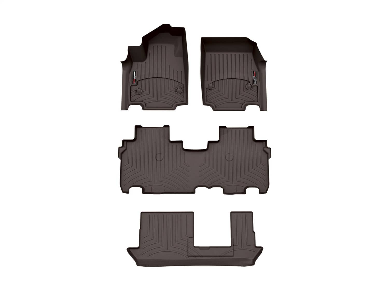 Weathertech - 471951-1-2-3 - Front Rear and Third Row - Floor Mat Set
