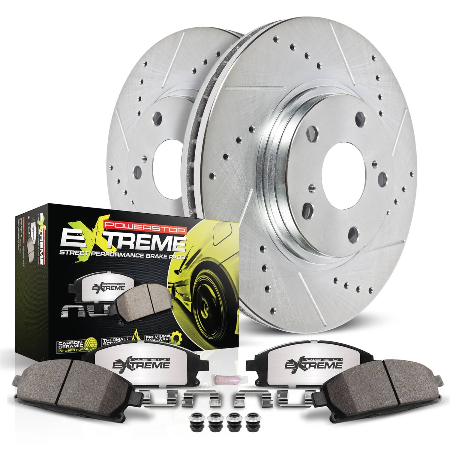Power Stop - K9297-26 - Front - Disc Brake Pad and Rotor Kit
