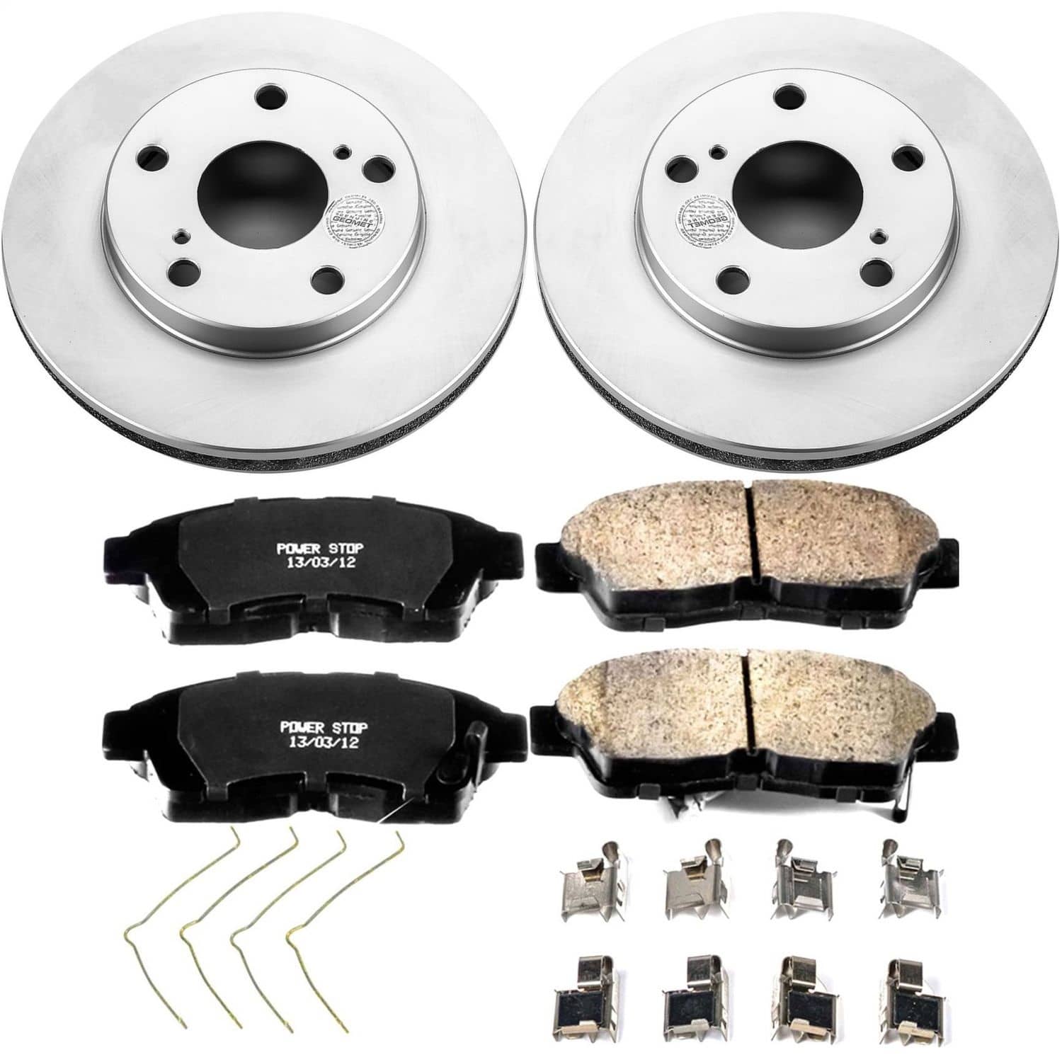 Power Stop - CRK1052 - Front - Disc Brake Pad and Rotor Kit
