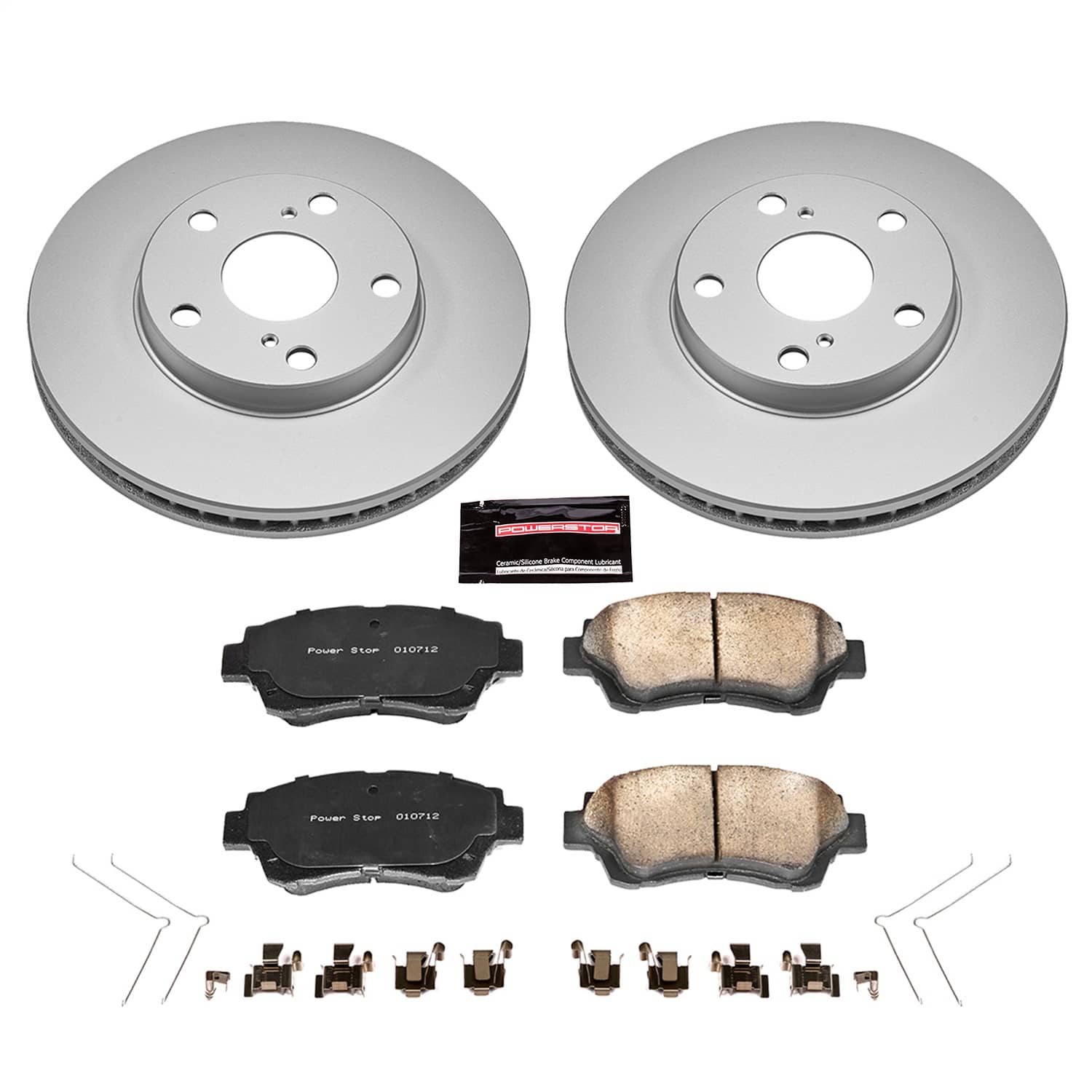 Power Stop - CRK1054 - Front - Disc Brake Pad and Rotor Kit