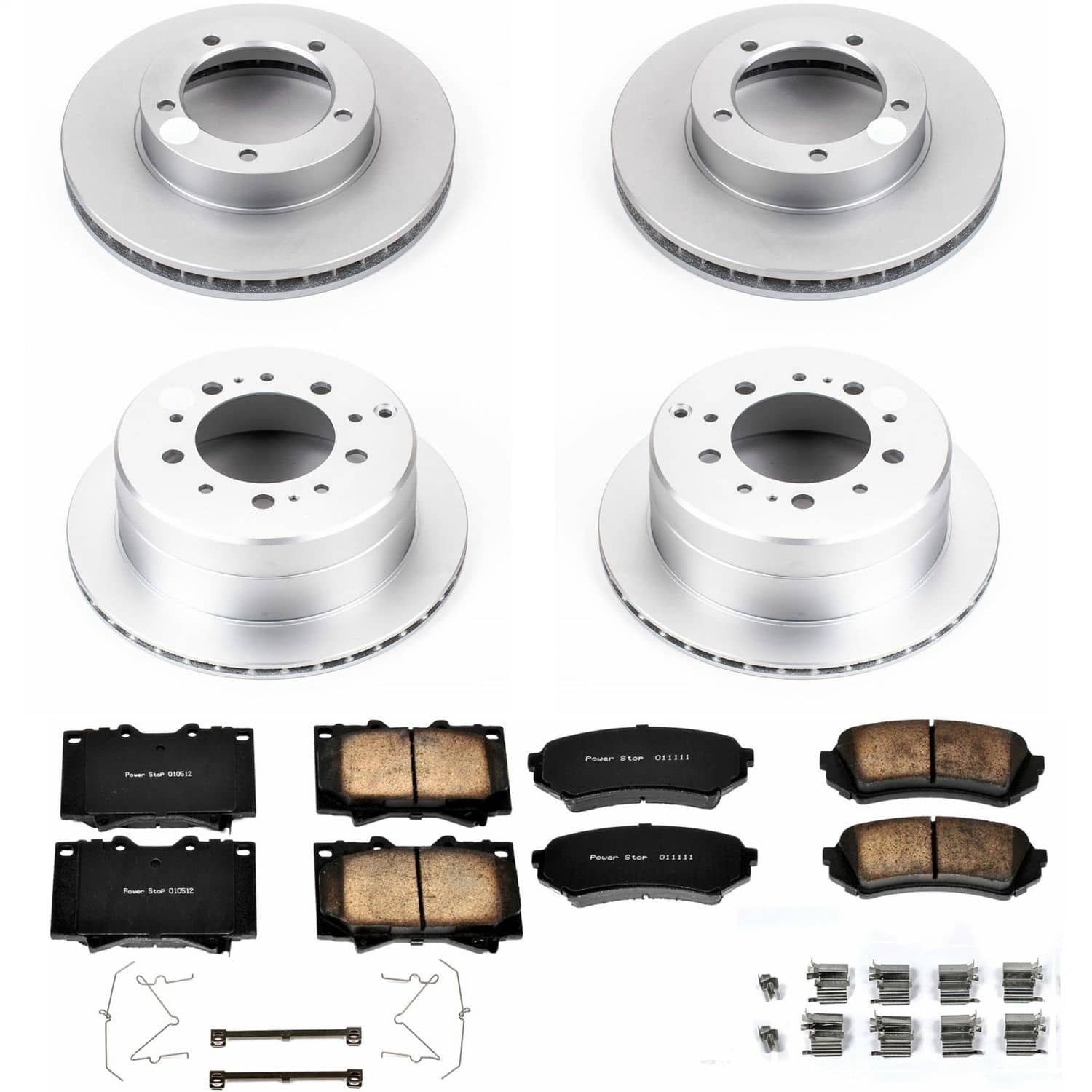 Power Stop - CRK1133 - Front and Rear - Disc Brake Pad and Rotor Kit