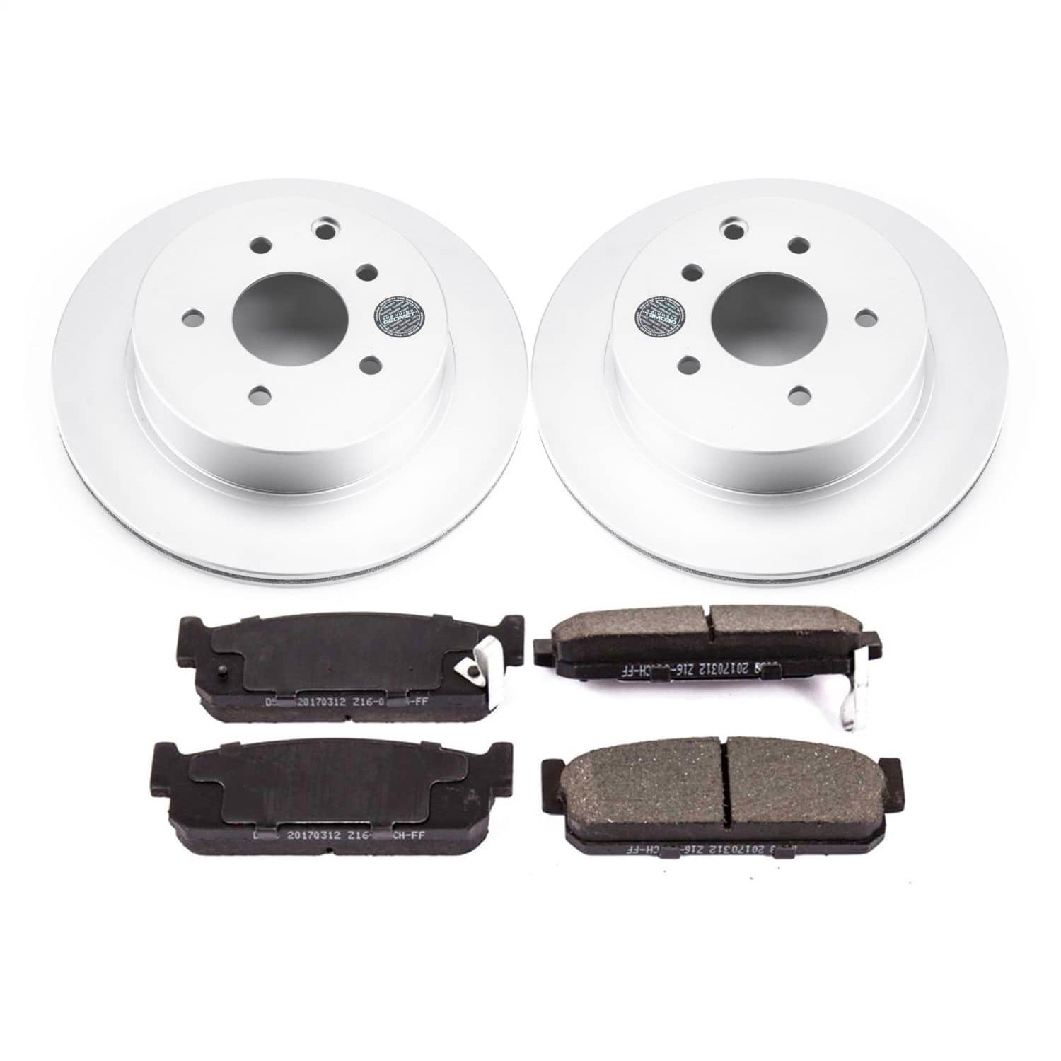 Power Stop - CRK1165 - Rear - Disc Brake Pad and Rotor Kit