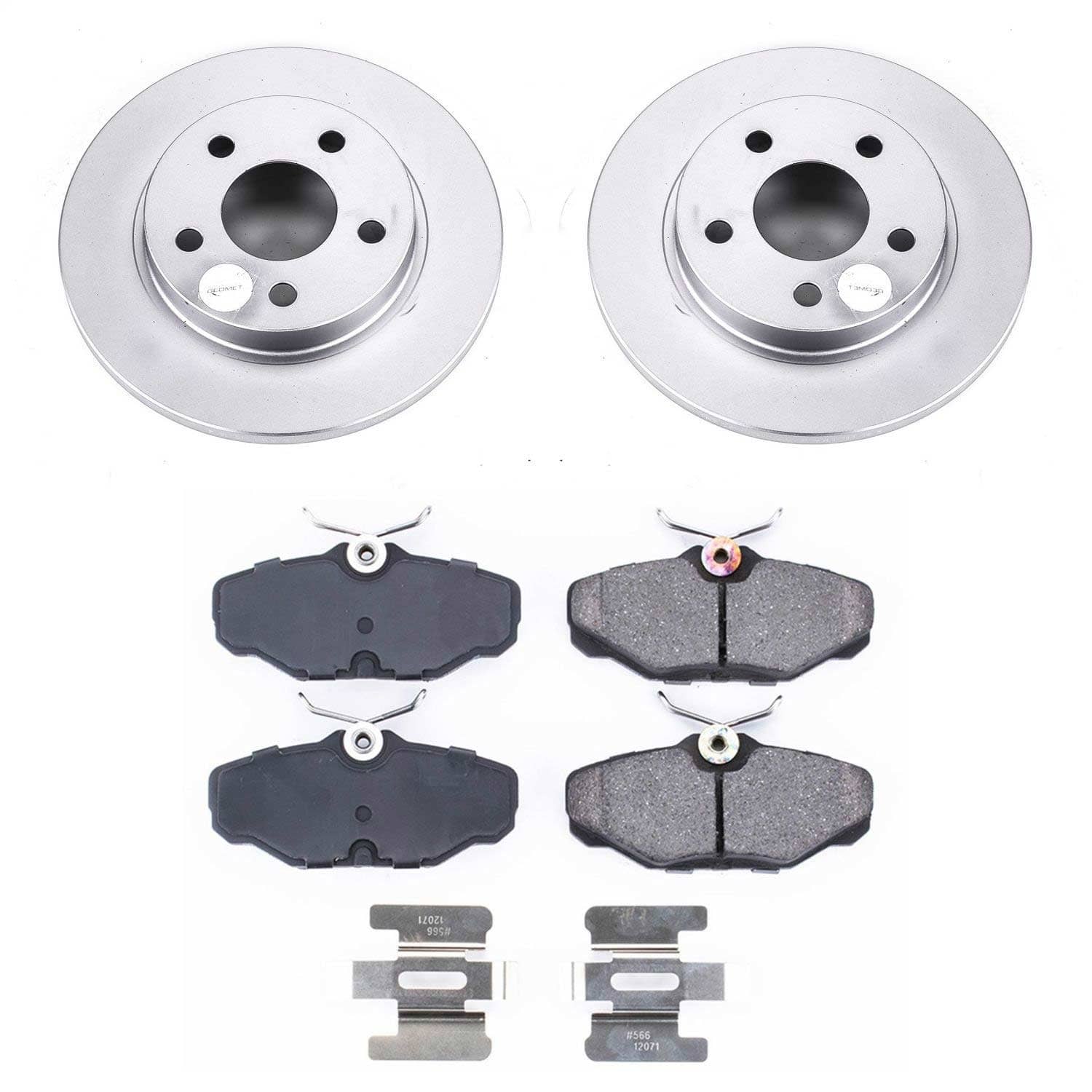 Power Stop - CRK1298 - Rear - Disc Brake Pad and Rotor Kit