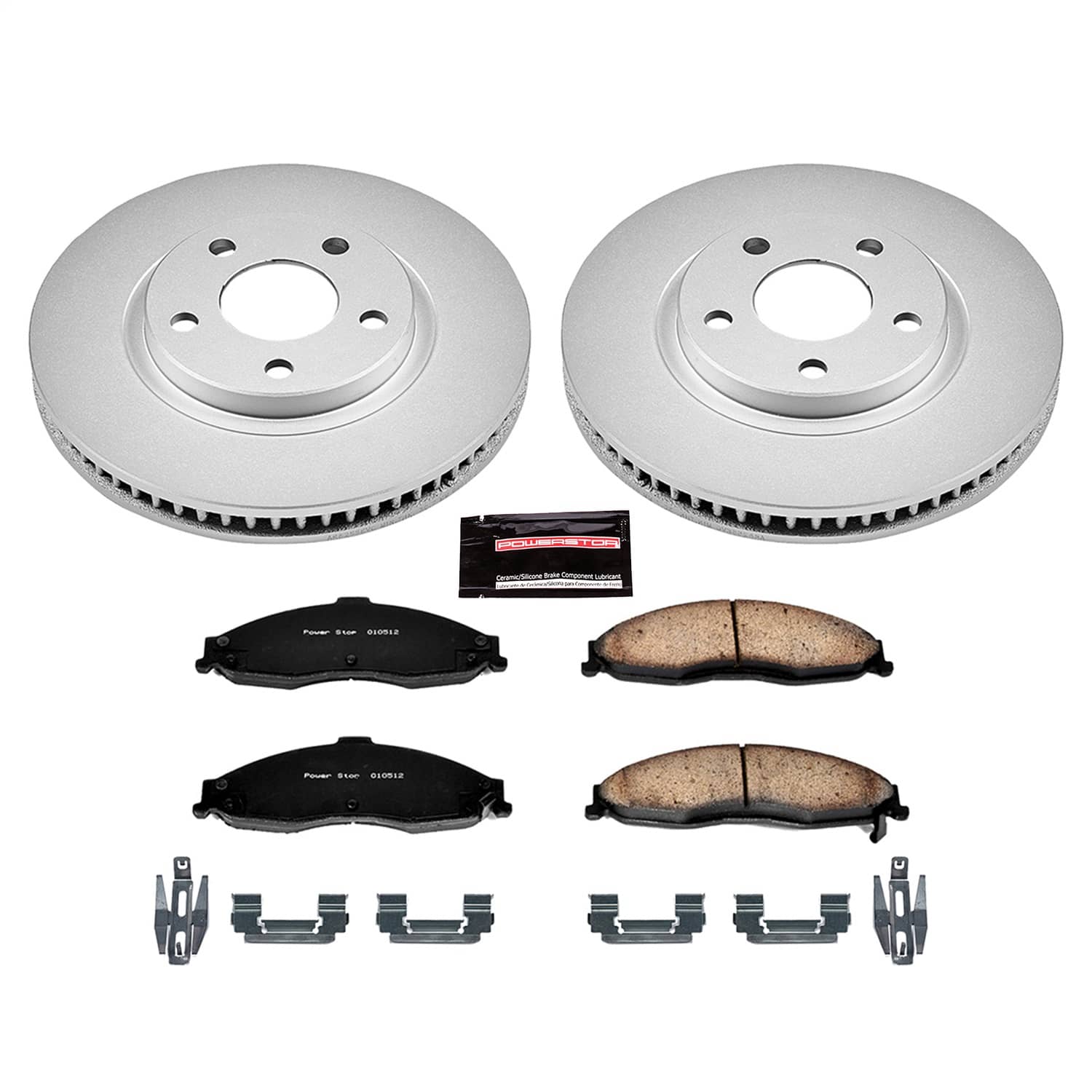 Power Stop - CRK1547 - Front - Disc Brake Pad and Rotor Kit