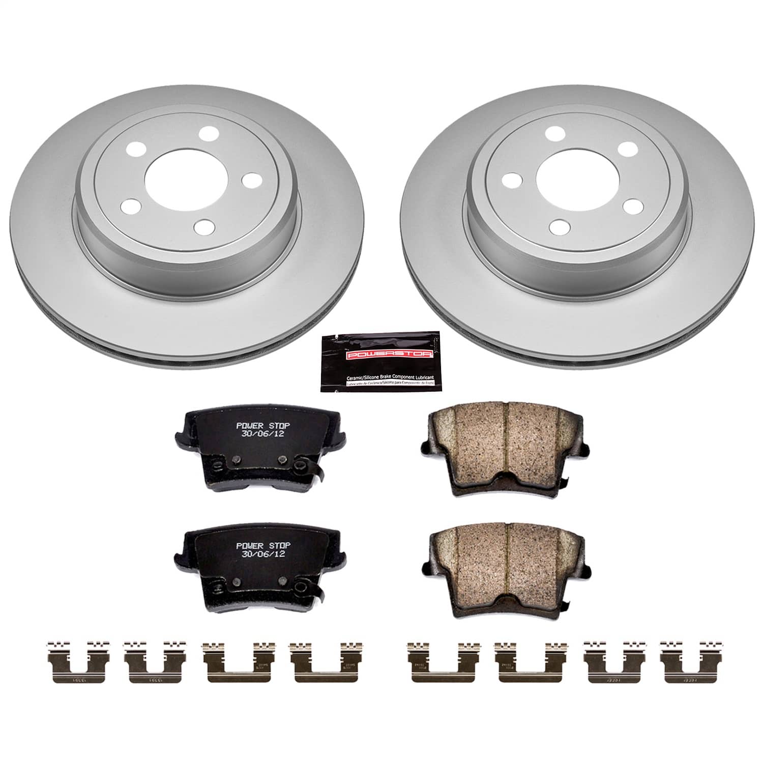 Power Stop - CRK1720 - Rear - Disc Brake Pad and Rotor Kit