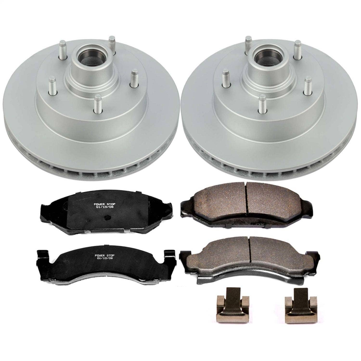 Power Stop - CRK1766 - Front - Disc Brake Pad and Rotor Kit