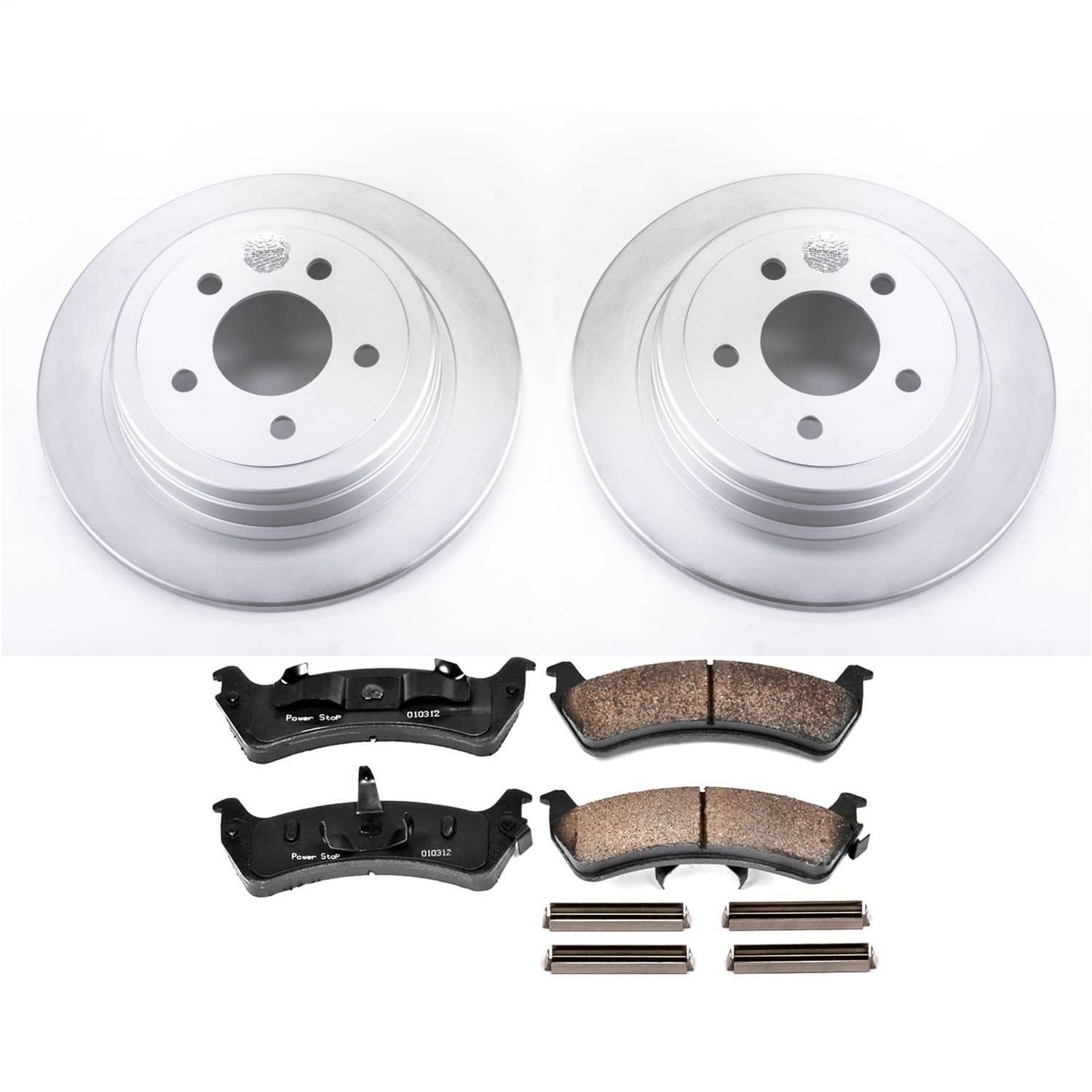 Power Stop - CRK1770 - Rear - Disc Brake Pad and Rotor Kit