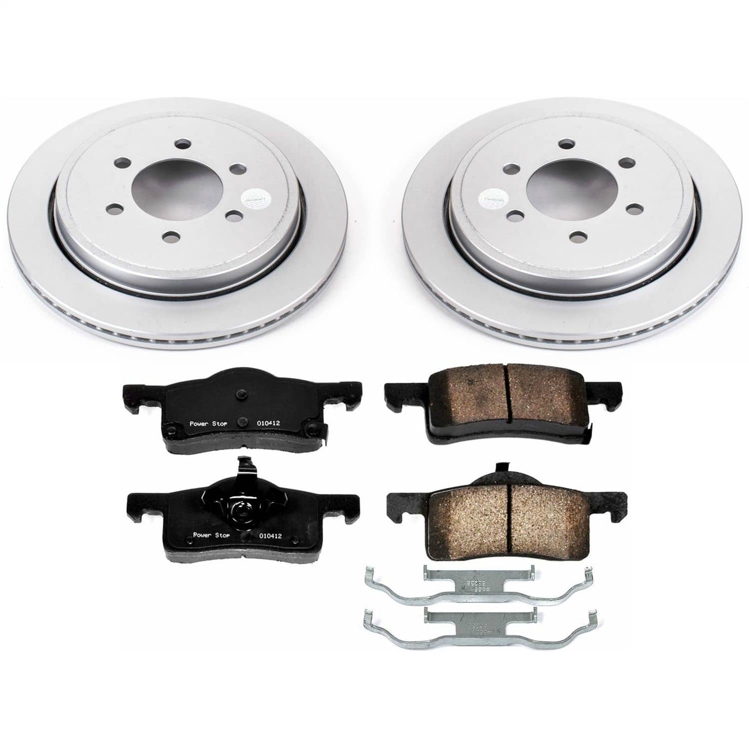 Power Stop - CRK1935 - Rear - Disc Brake Pad and Rotor Kit