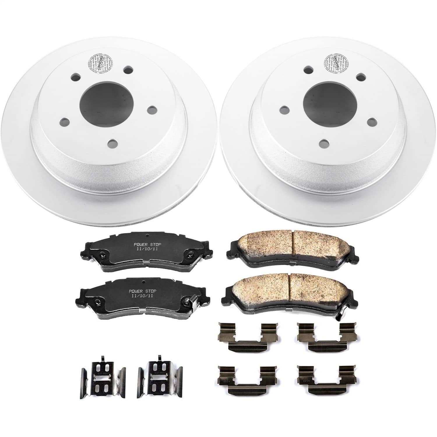 Power Stop - CRK2008 - Rear - Disc Brake Pad and Rotor Kit