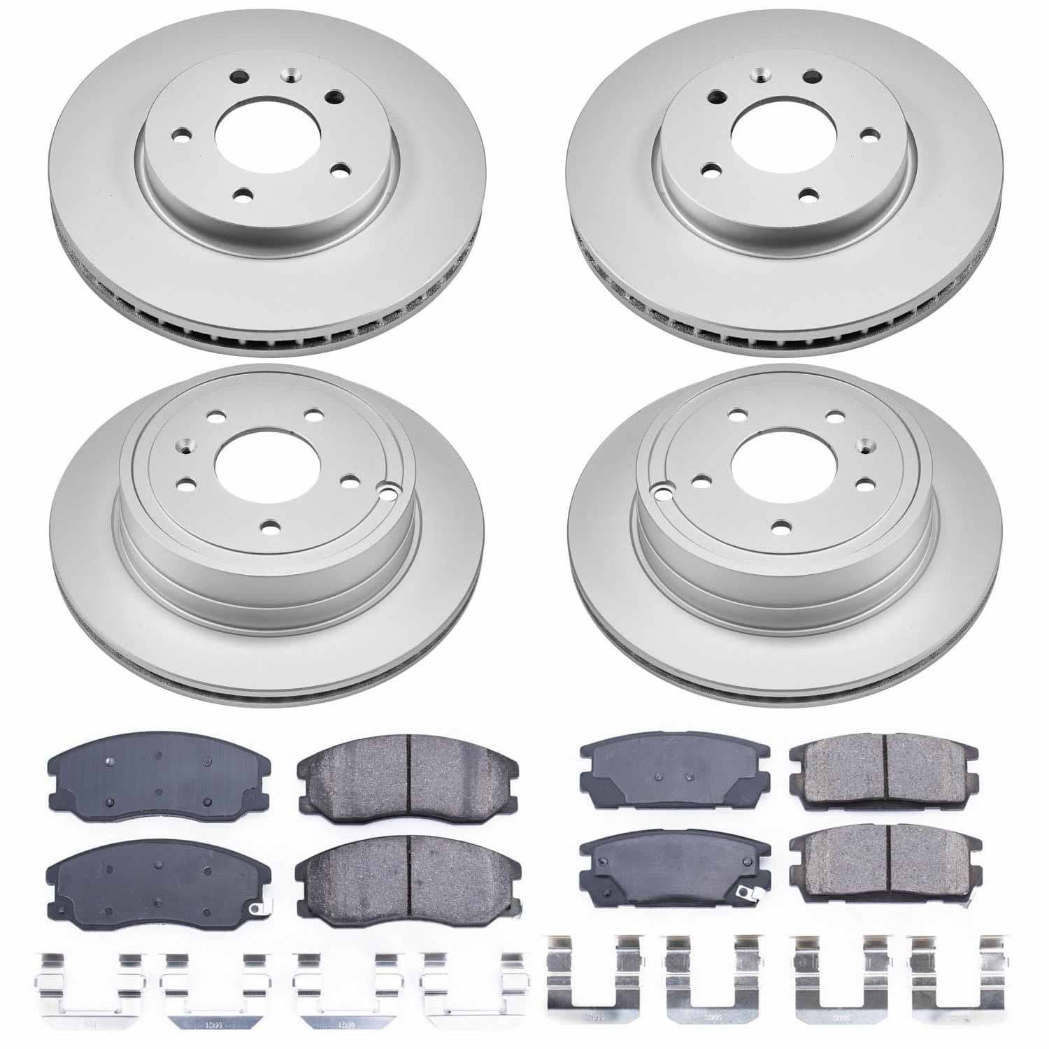 Power Stop - CRK2091 - Front and Rear - Disc Brake Pad and Rotor Kit