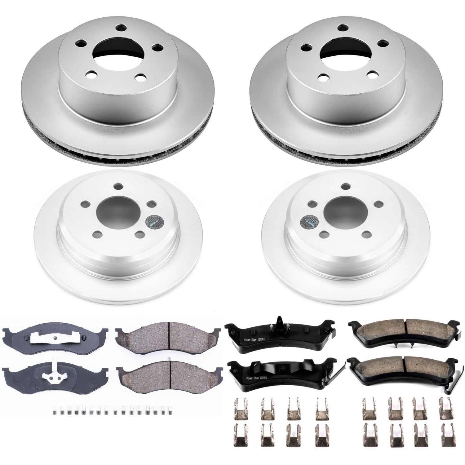 Power Stop - CRK2121 - Front and Rear - Disc Brake Pad and Rotor Kit