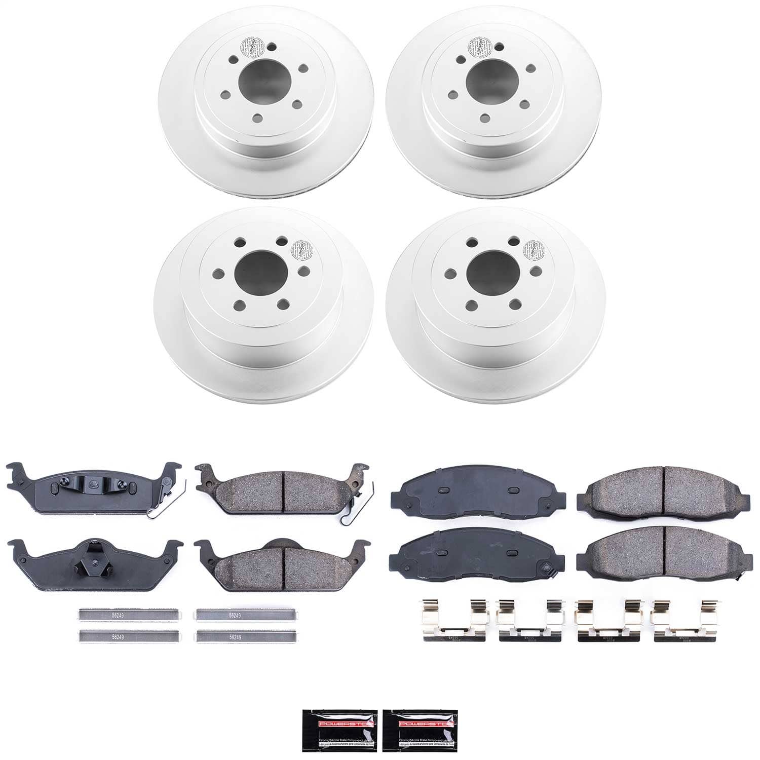 Power Stop - CRK2188 - Front and Rear - Disc Brake Pad and Rotor Kit