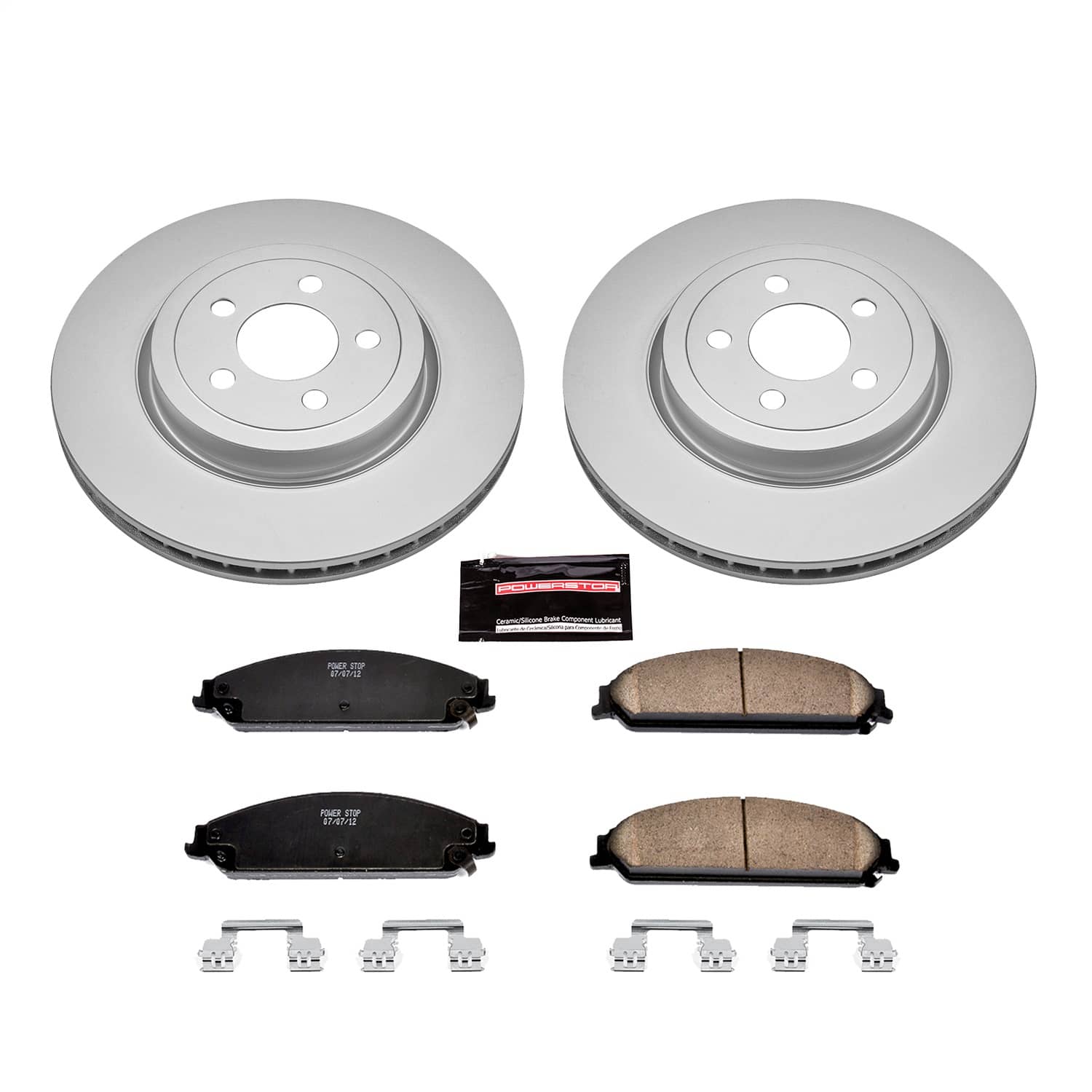 Power Stop - CRK2560 - Front - Disc Brake Pad and Rotor Kit