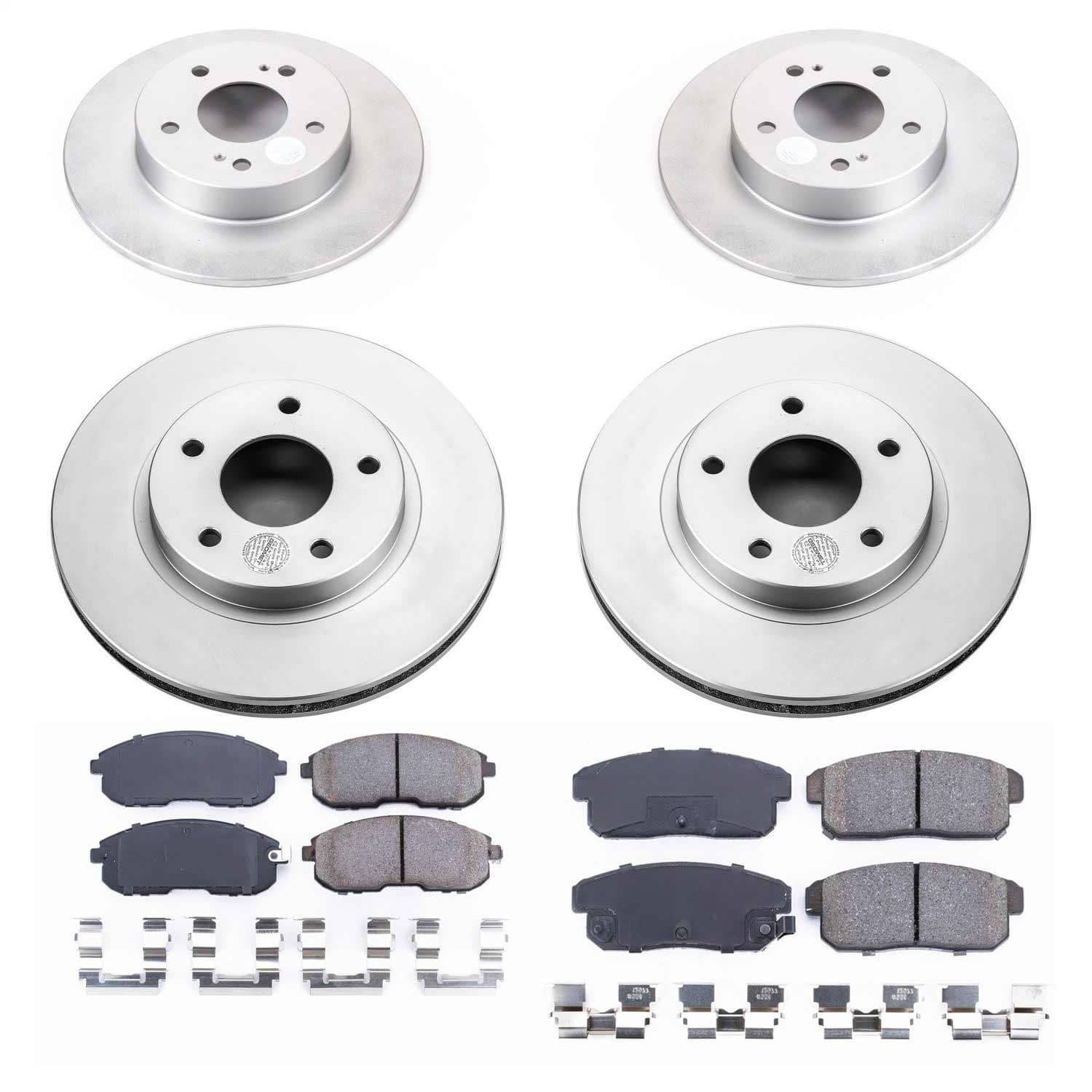 Power Stop - CRK2703 - Front and Rear - Disc Brake Pad and Rotor Kit