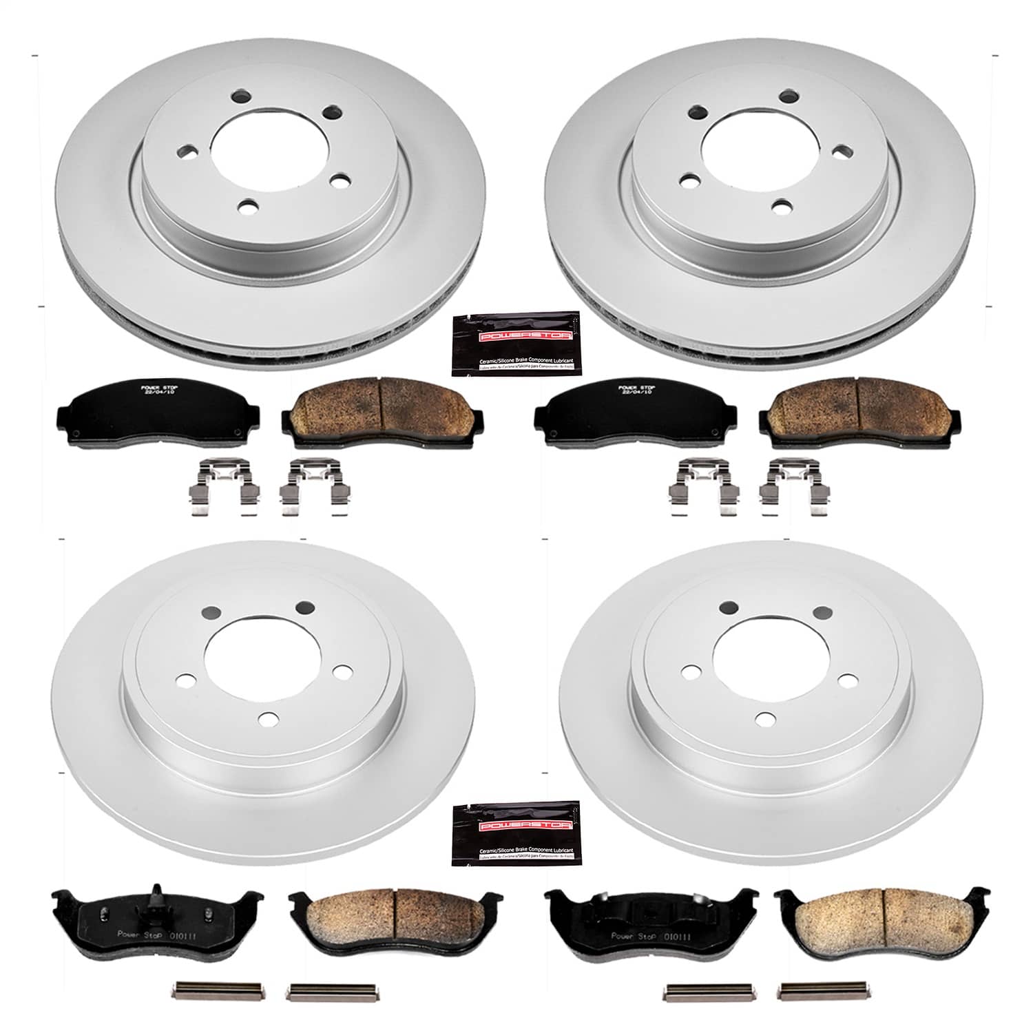 Power Stop - CRK2722 - Front and Rear - Disc Brake Pad and Rotor Kit