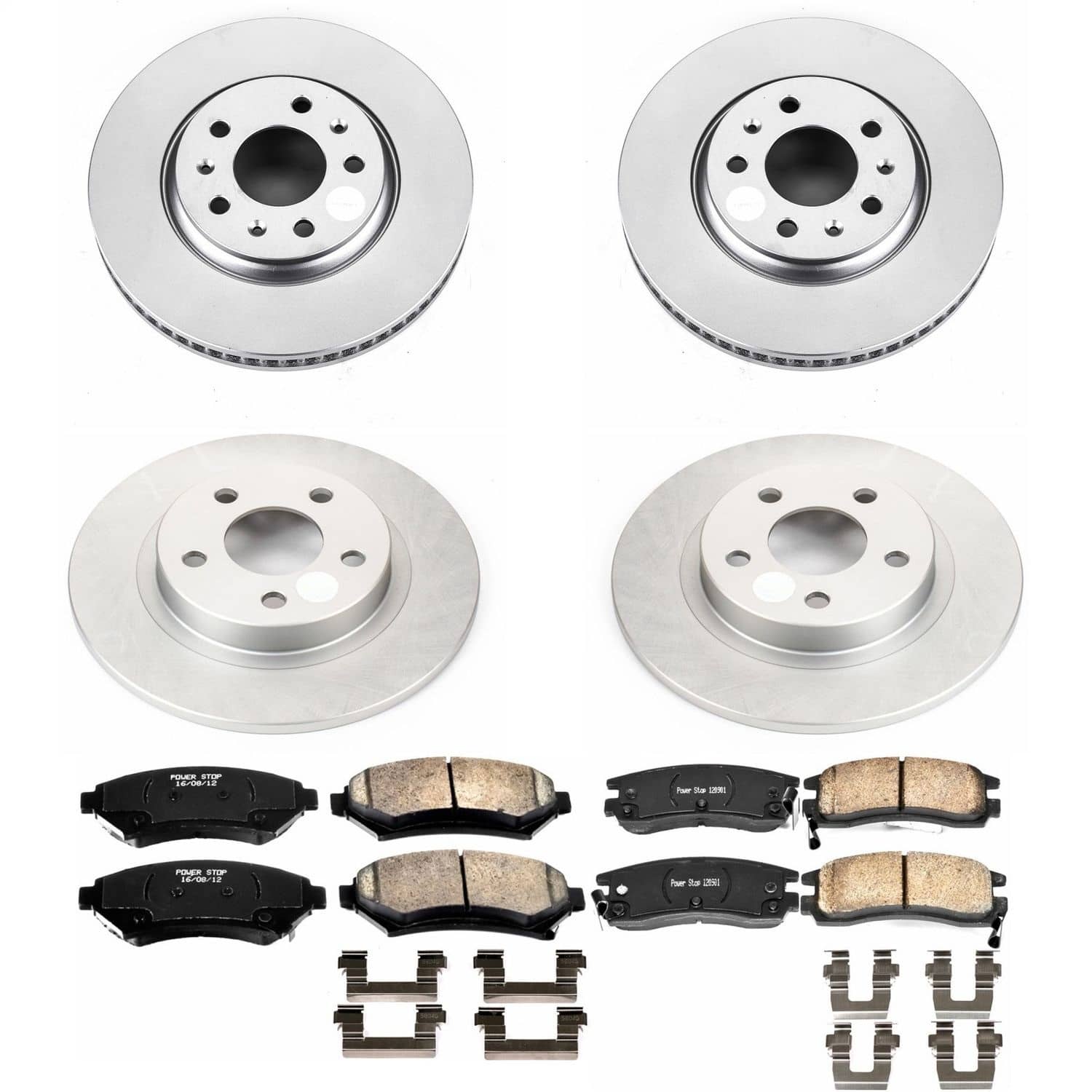 Power Stop - CRK2733 - Front and Rear - Disc Brake Pad and Rotor Kit