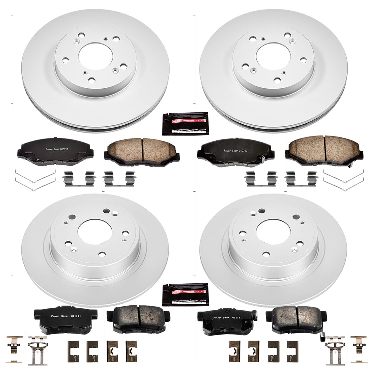 Power Stop - CRK2745 - Front and Rear - Disc Brake Pad and Rotor Kit