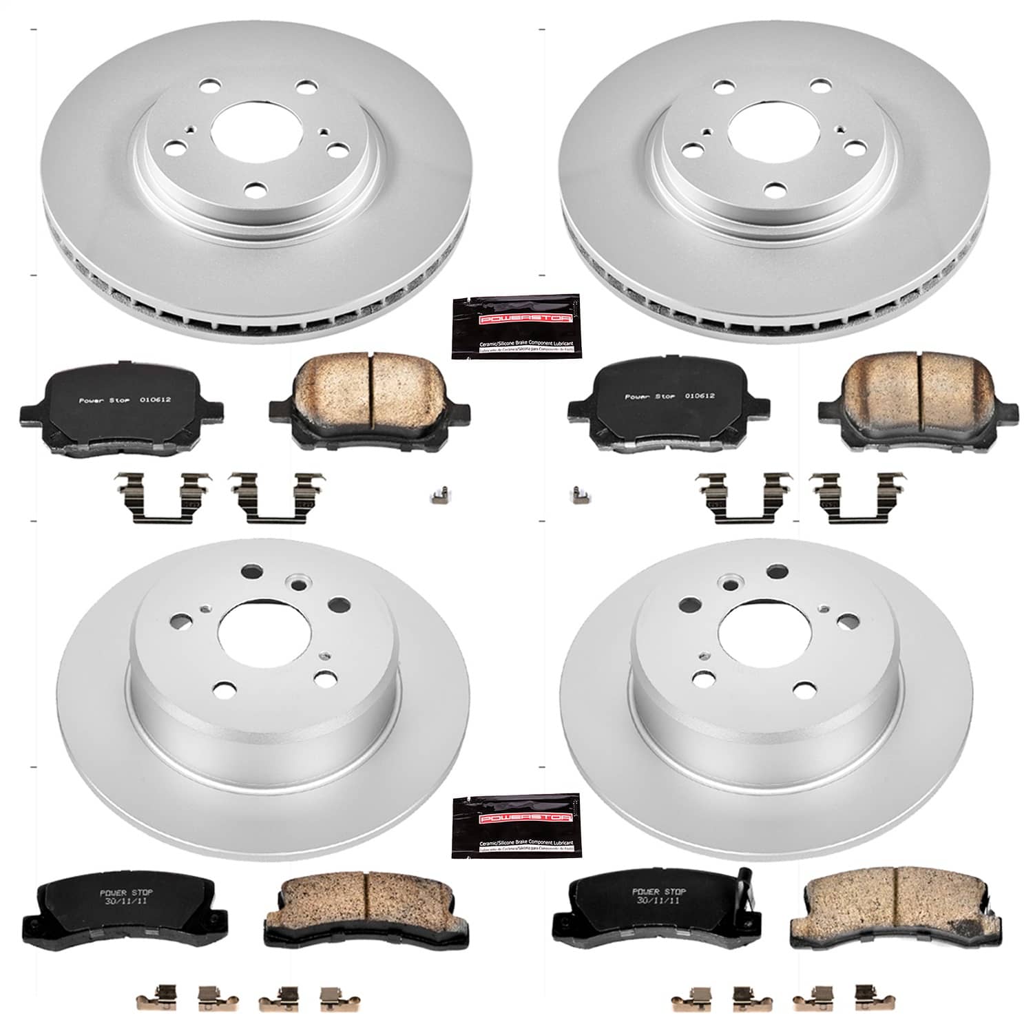 Power Stop - CRK2774 - Front and Rear - Disc Brake Pad and Rotor Kit