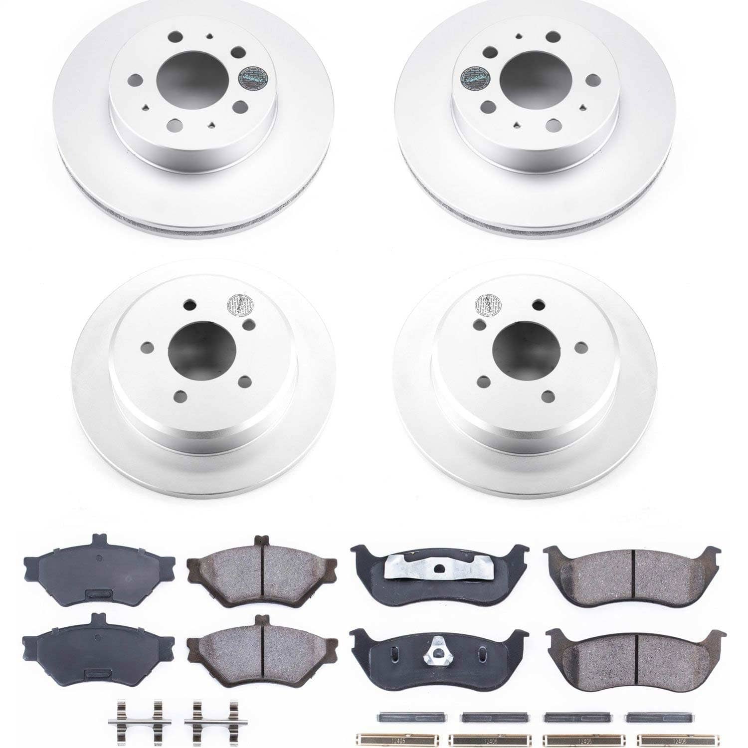 Power Stop - CRK2859 - Front and Rear - Disc Brake Pad and Rotor Kit