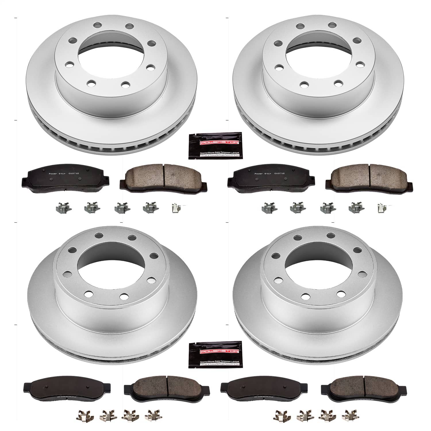 Power Stop - CRK2895 - Front and Rear - Disc Brake Pad and Rotor Kit