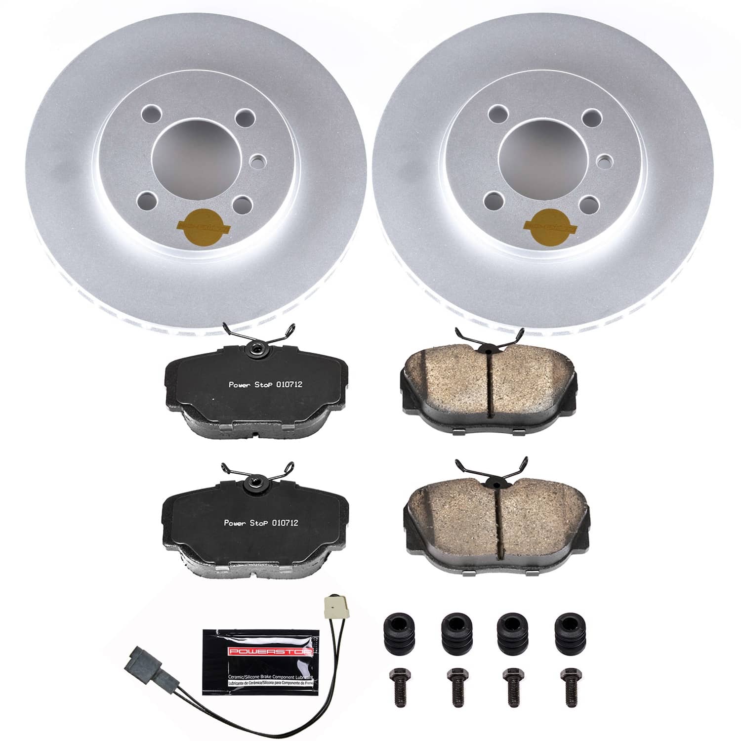Power Stop - CRK3008 - Front - Disc Brake Pad and Rotor Kit