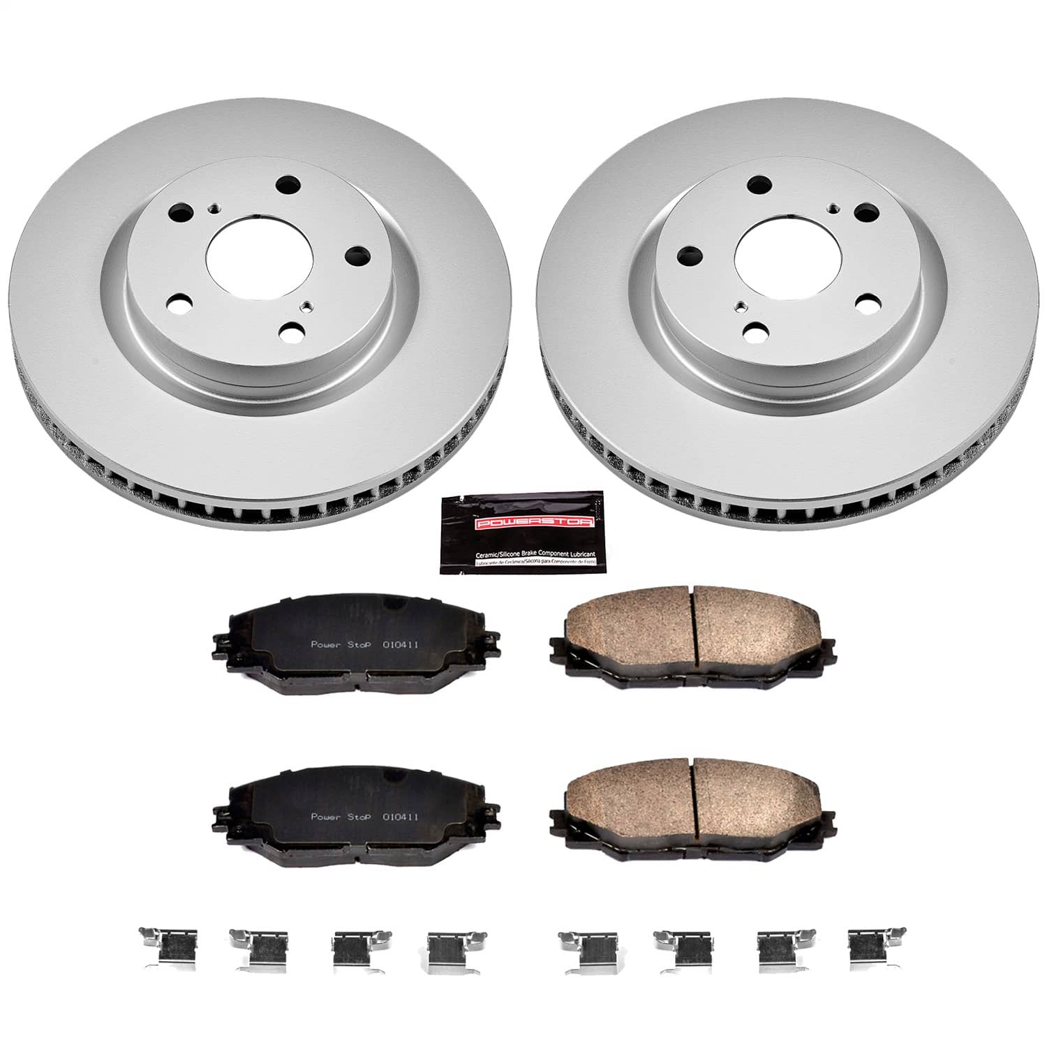 Power Stop - CRK3054 - Front - Disc Brake Pad and Rotor Kit